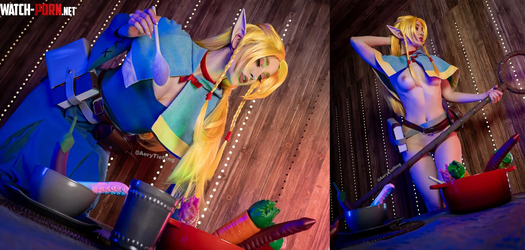 Marcille from Dungeon Meshi by Aery Tiefling [OC] by AeryKorvair