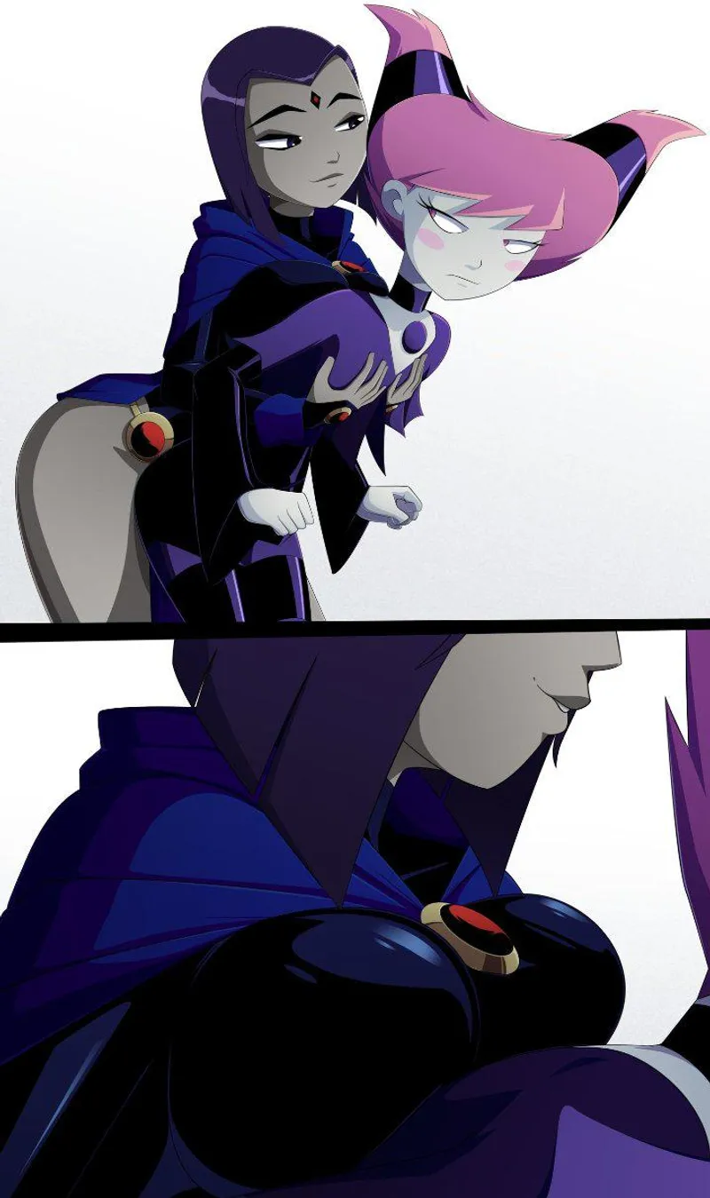Thumbnail Fit_Challenge_9542: Seductive Raven Beckons in Ecchi World