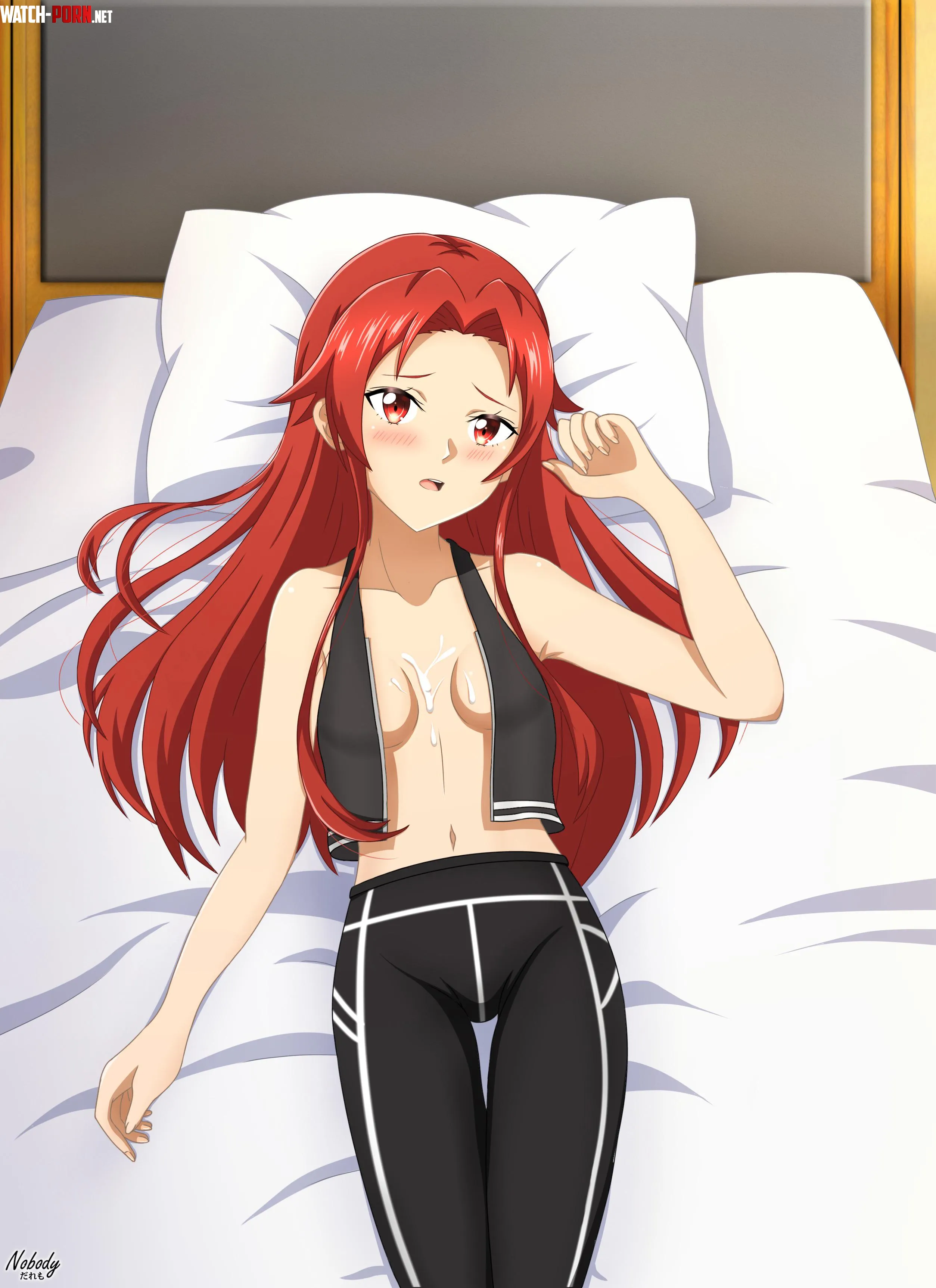 So here is my last NSFW art that I draw from now. Tiese fan service fanart. I wonder why there is a cum between her breast. by Apisssz