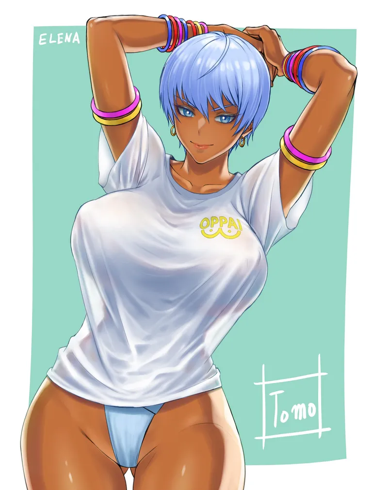 Thumbnail Thick and Tempting: elena (tomo) from Street Fighter by mrtecta | thick_hentai