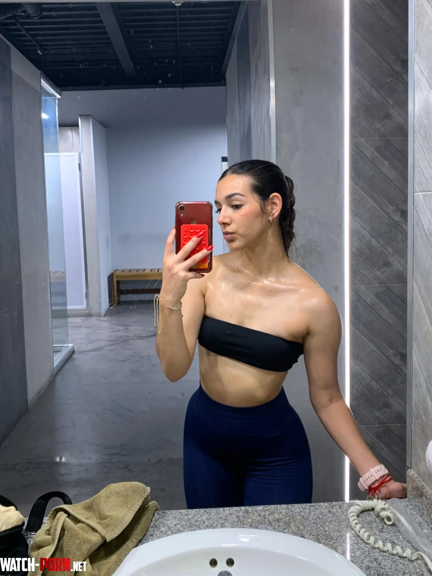 sweaty workout in this top by ViccyCuteSmile