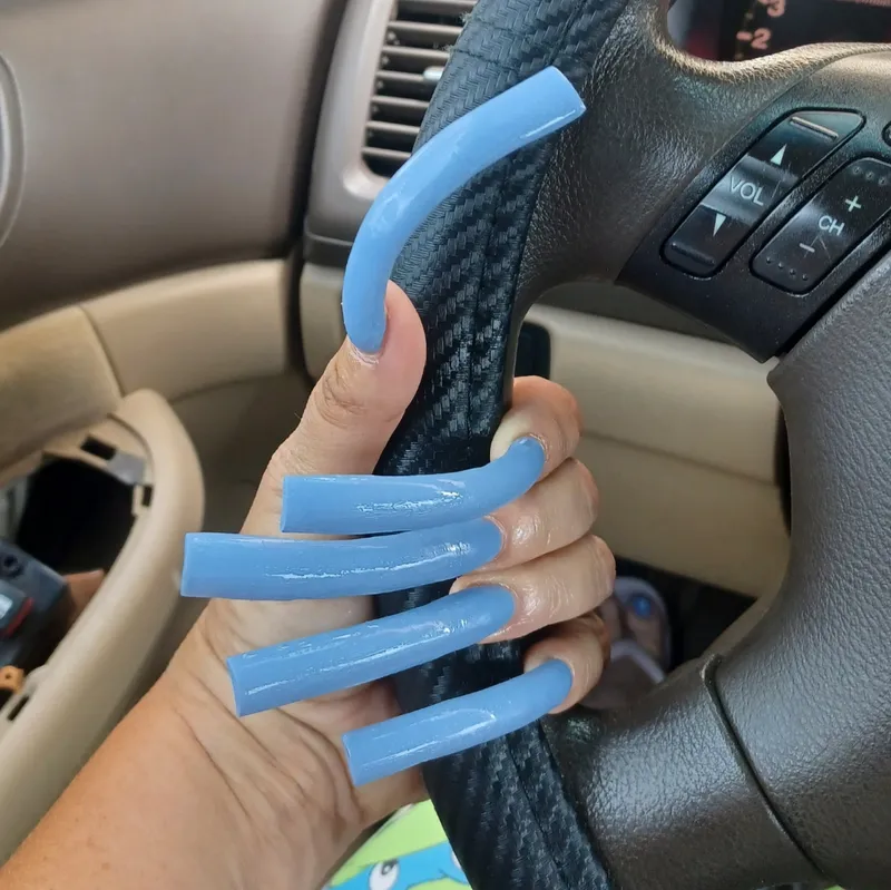 Thumbnail Longnailqueen77's Blue Delight Nail Fetish Showcase