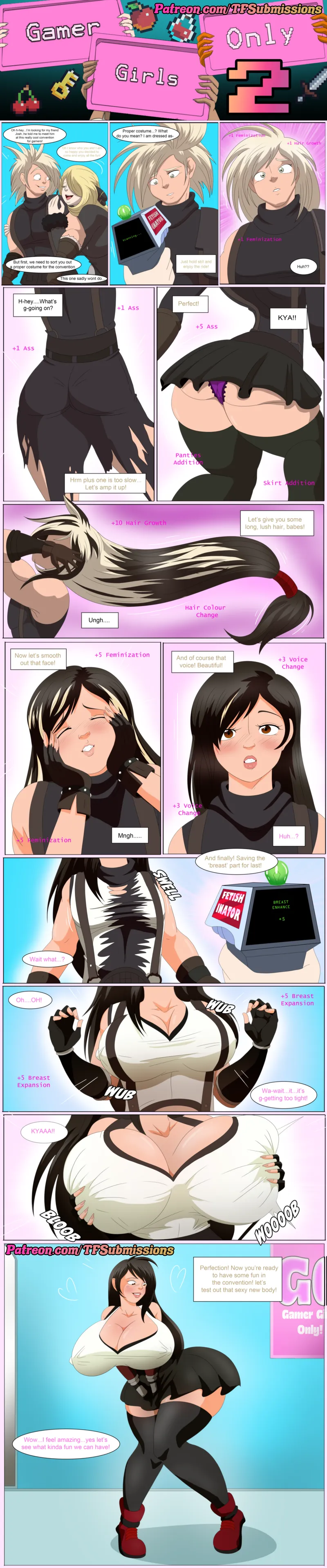 Thumbnail Gamer Girls Only 2 Transformation - TFSubmissions