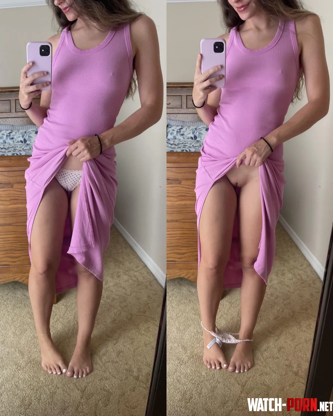 Panties vs no panties by Emmashared