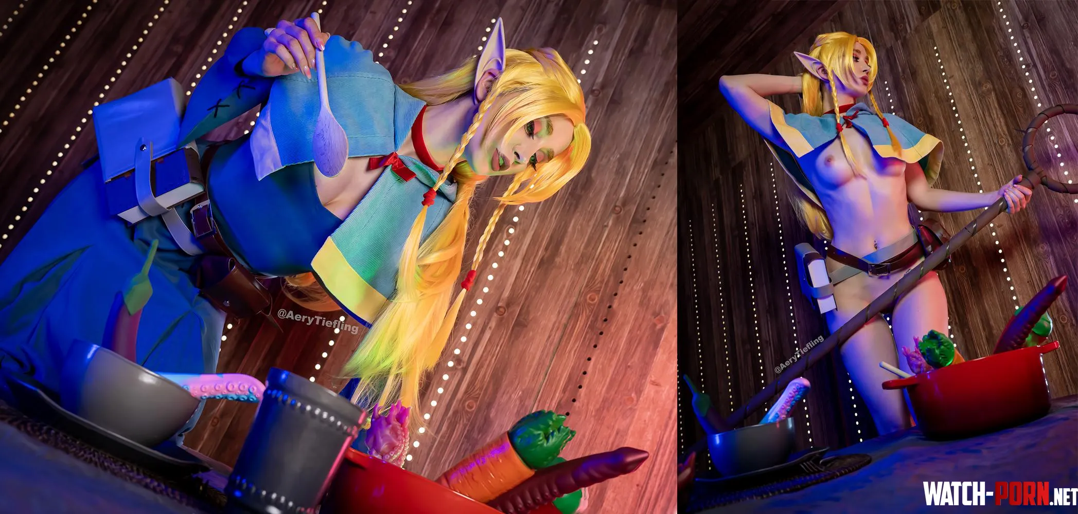Marcille from Dungeon Meshi by Aery Tiefling [OC] by AeryKorvair