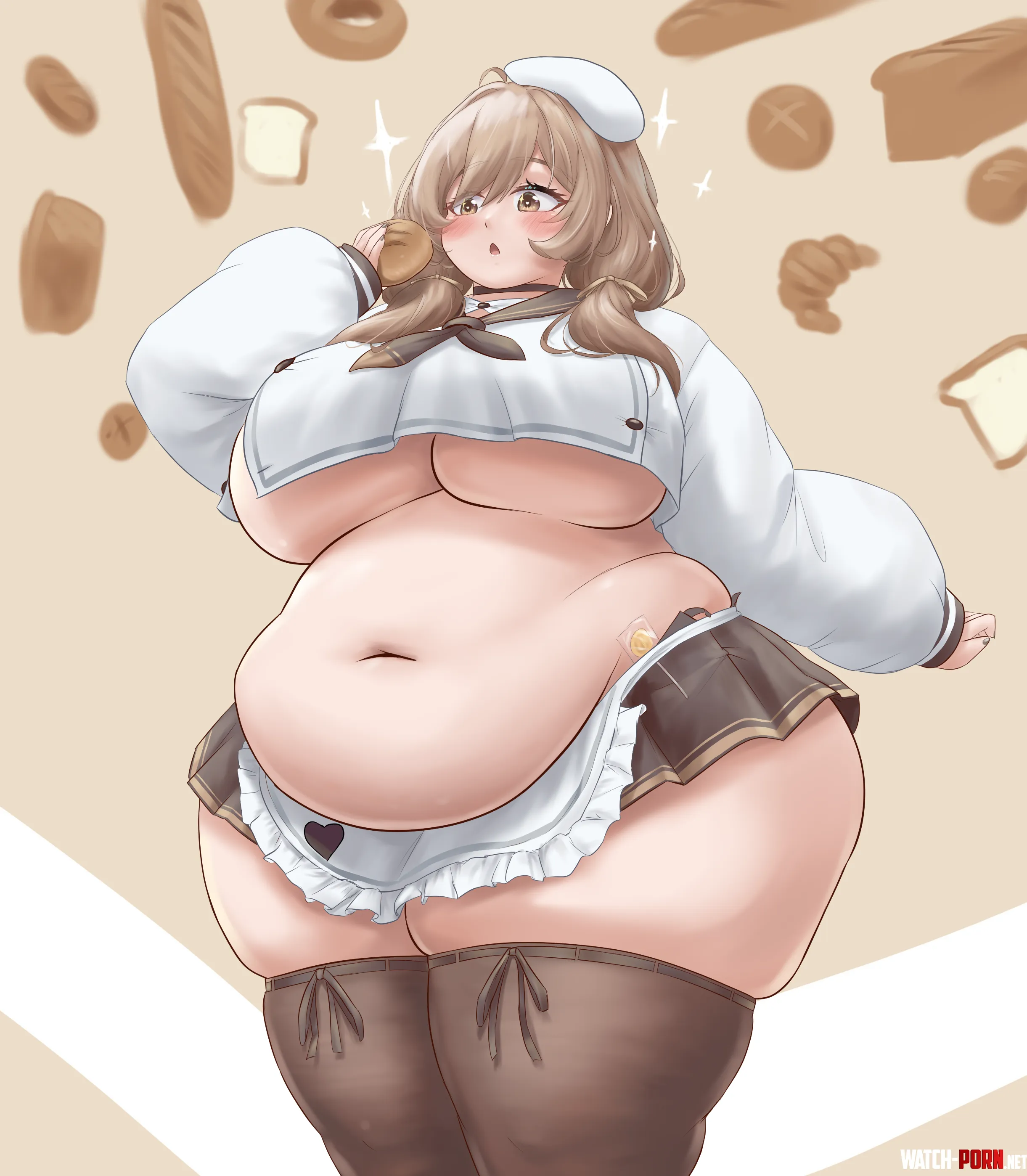 Bready's chubby tummy [NIKKE] by LafterMastr