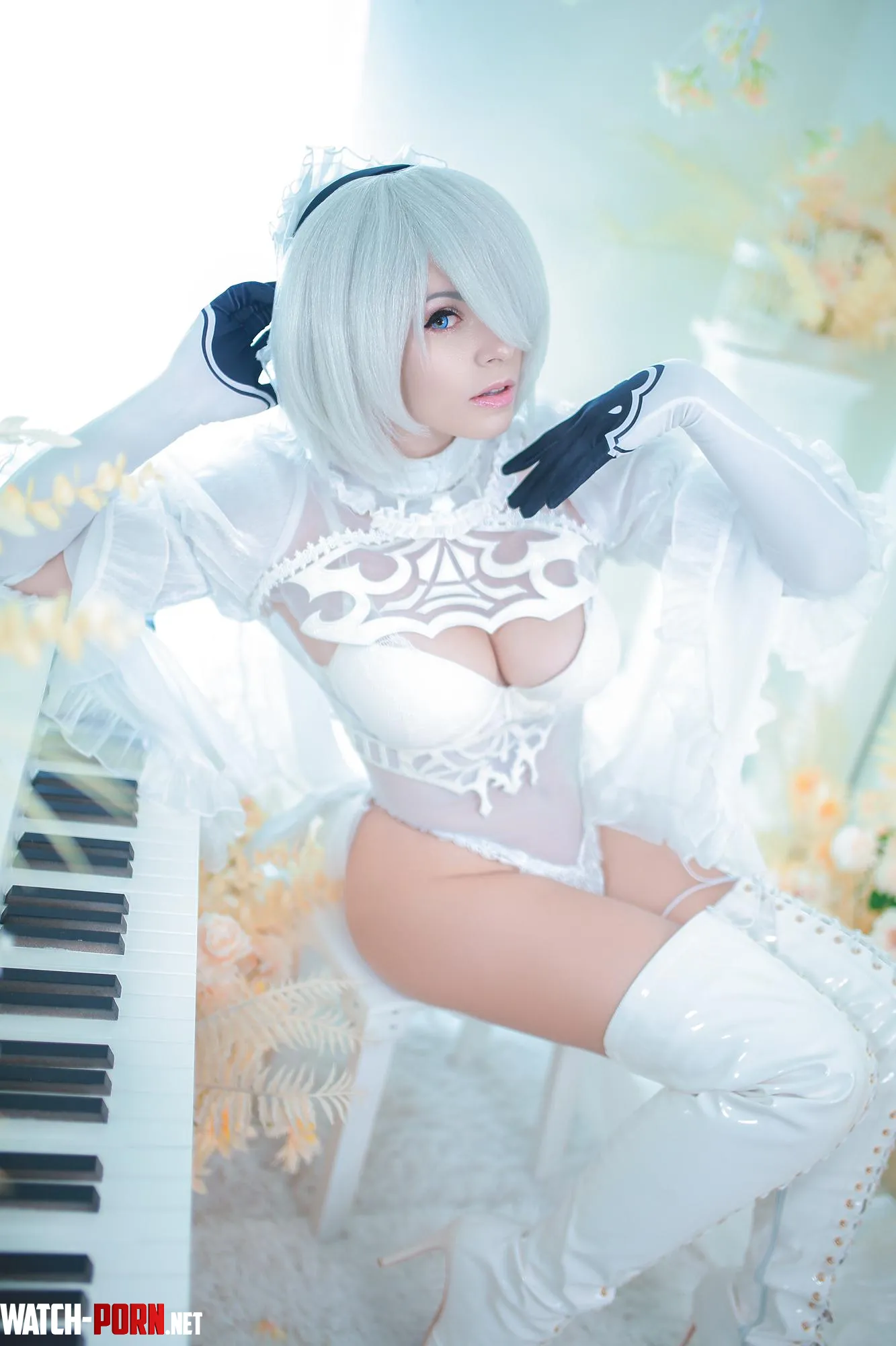 Bride 2B from Nier Automata by Yuna Kairi by YunieSunshine
