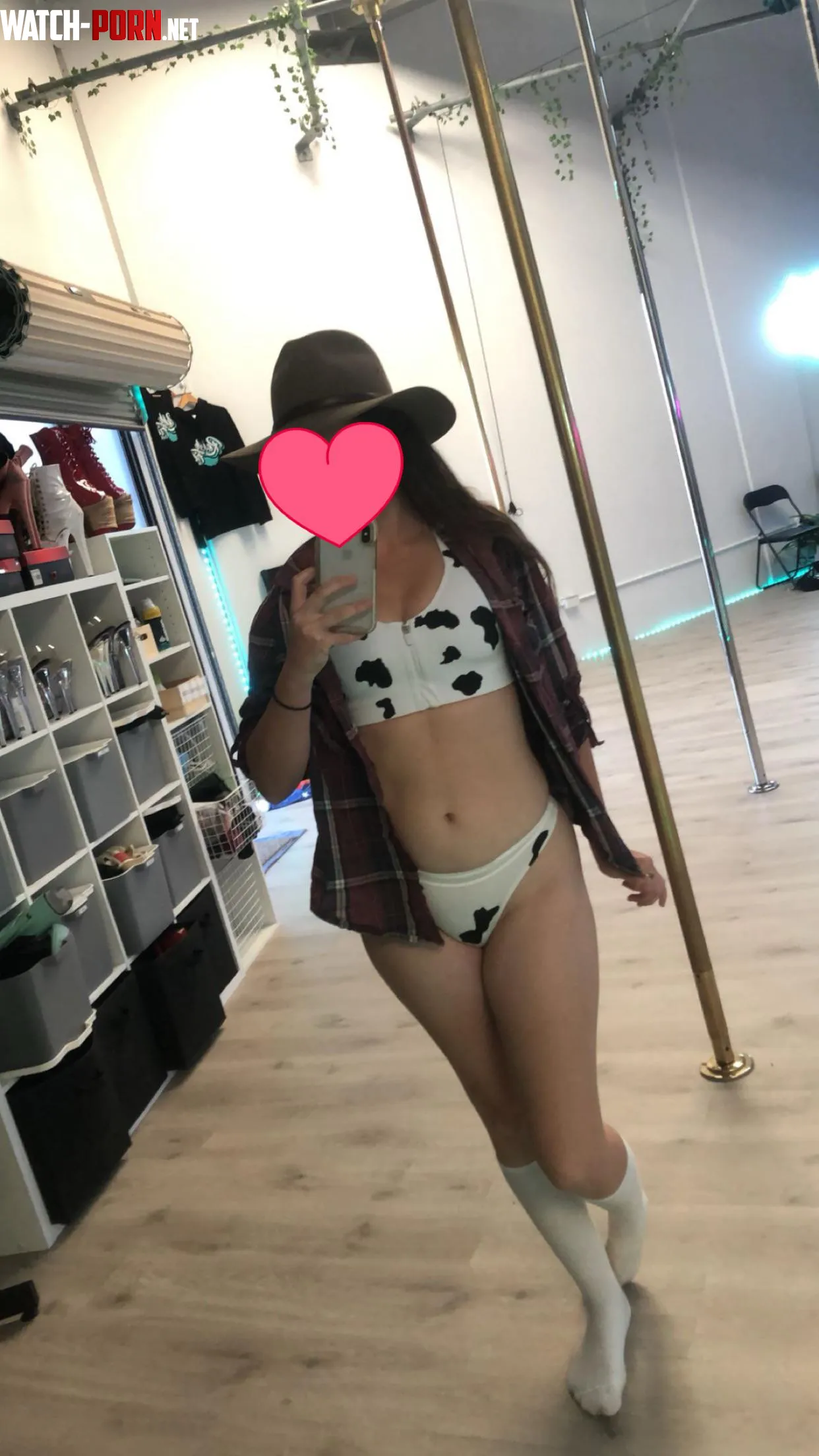 When cowgirls go pole dancing by the_lingerie_cowgirl