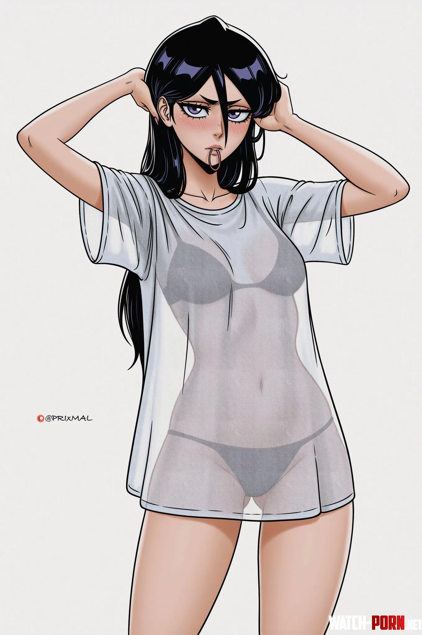 Rukia in loose shirt (PRIxMAL) by Silent_Steak_9540
