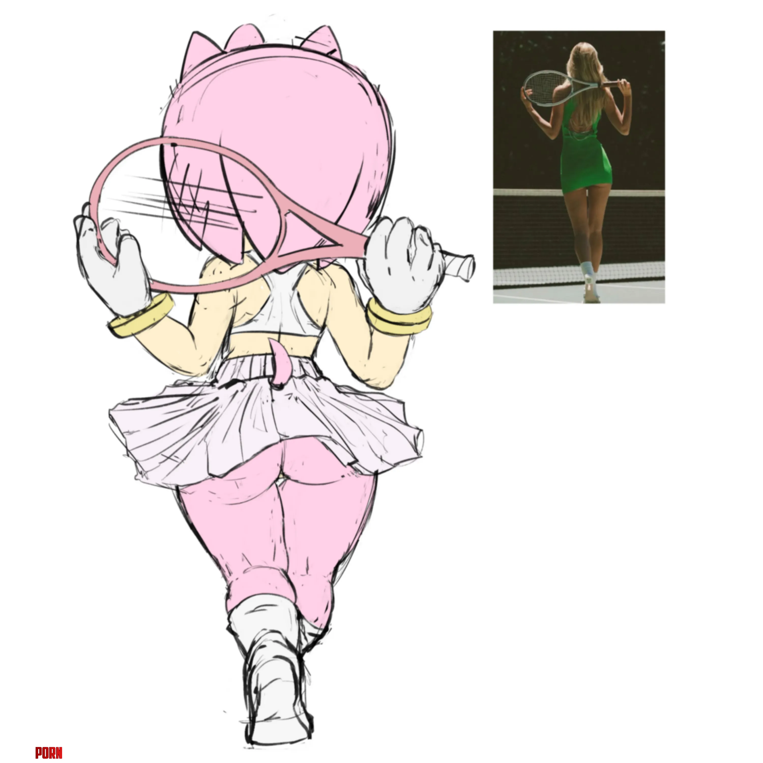 Amy Rose Doodle 💭💭💭(by me: Axo_thoth) by Axo_thoth