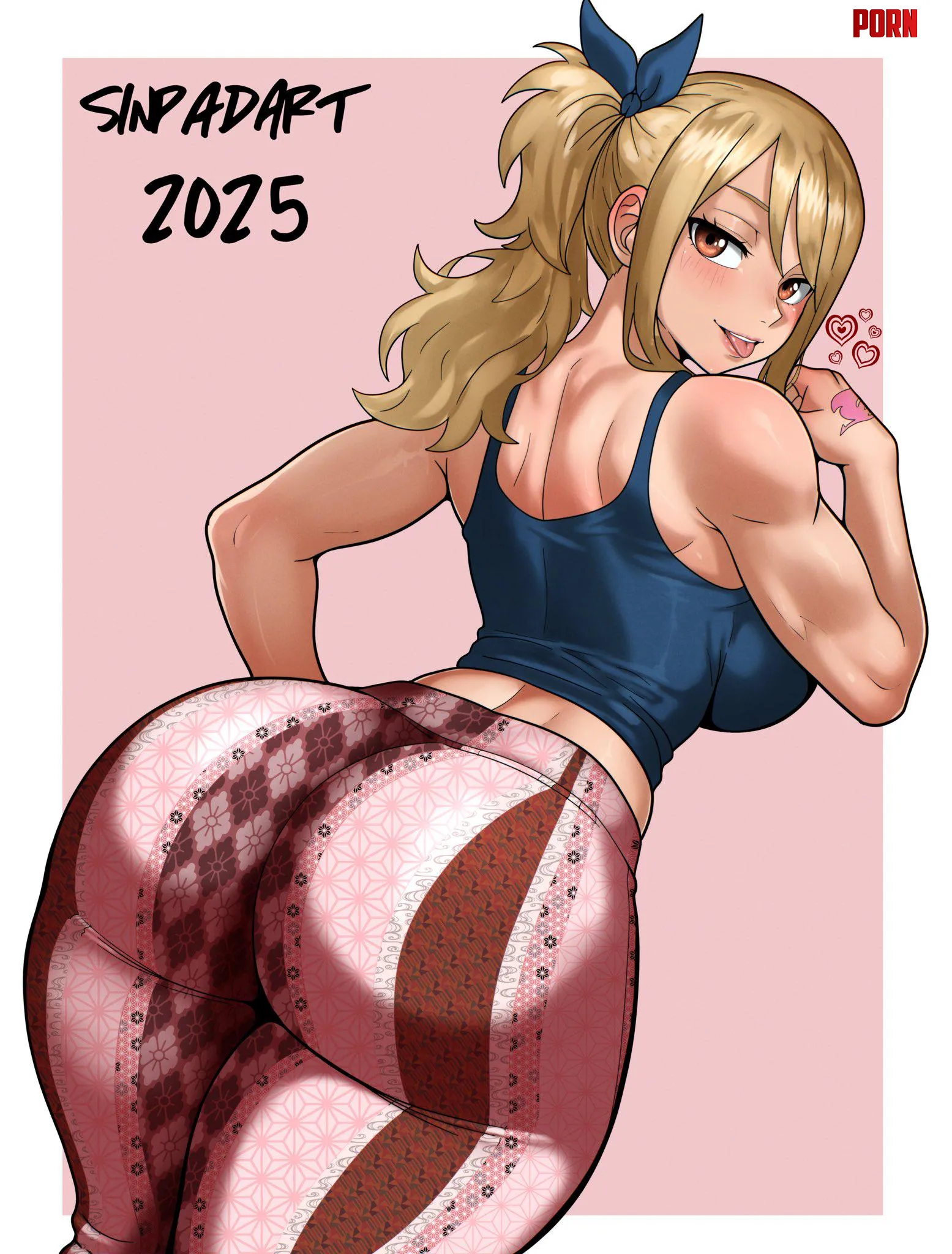 Lucy Heartfilia From Behind [Fairy Tail] (SinpadArt) by A_MASSIVE_PERVERT