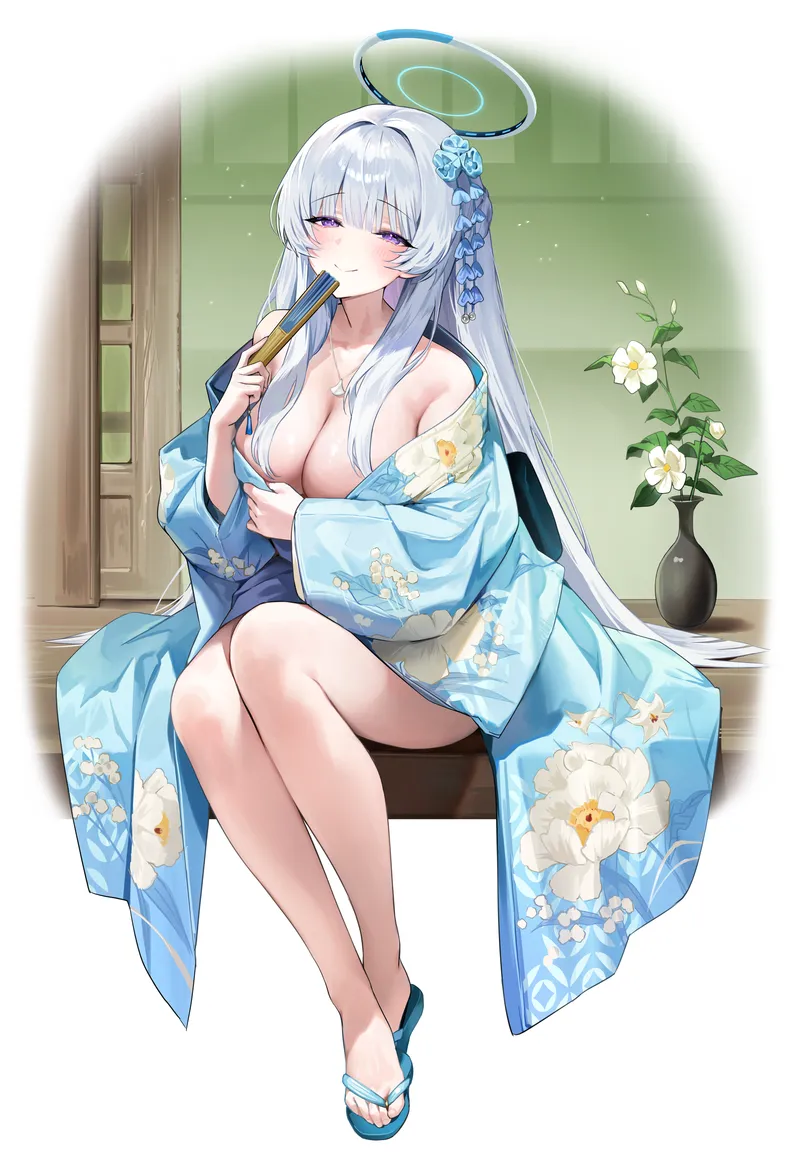 Thumbnail Kimono Noa [Blue Archive] Revealed by marxsander2016 | Ecchi Insights