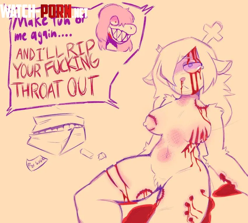 CONTENT WARNING : GORE Confession gone wrong [Susie, Noelle] (artist: galaxiedraws) by premaxima