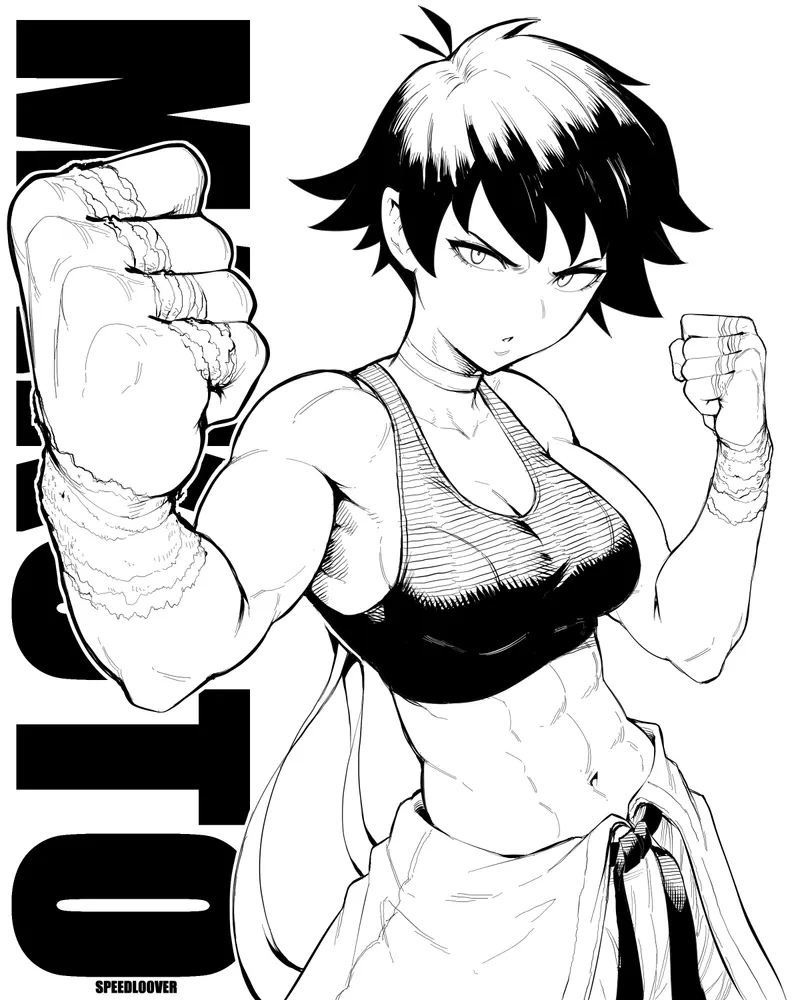 Thumbnail Street Fighter Makoto Artwork by TheTMoneyMan | fitdrawngirls