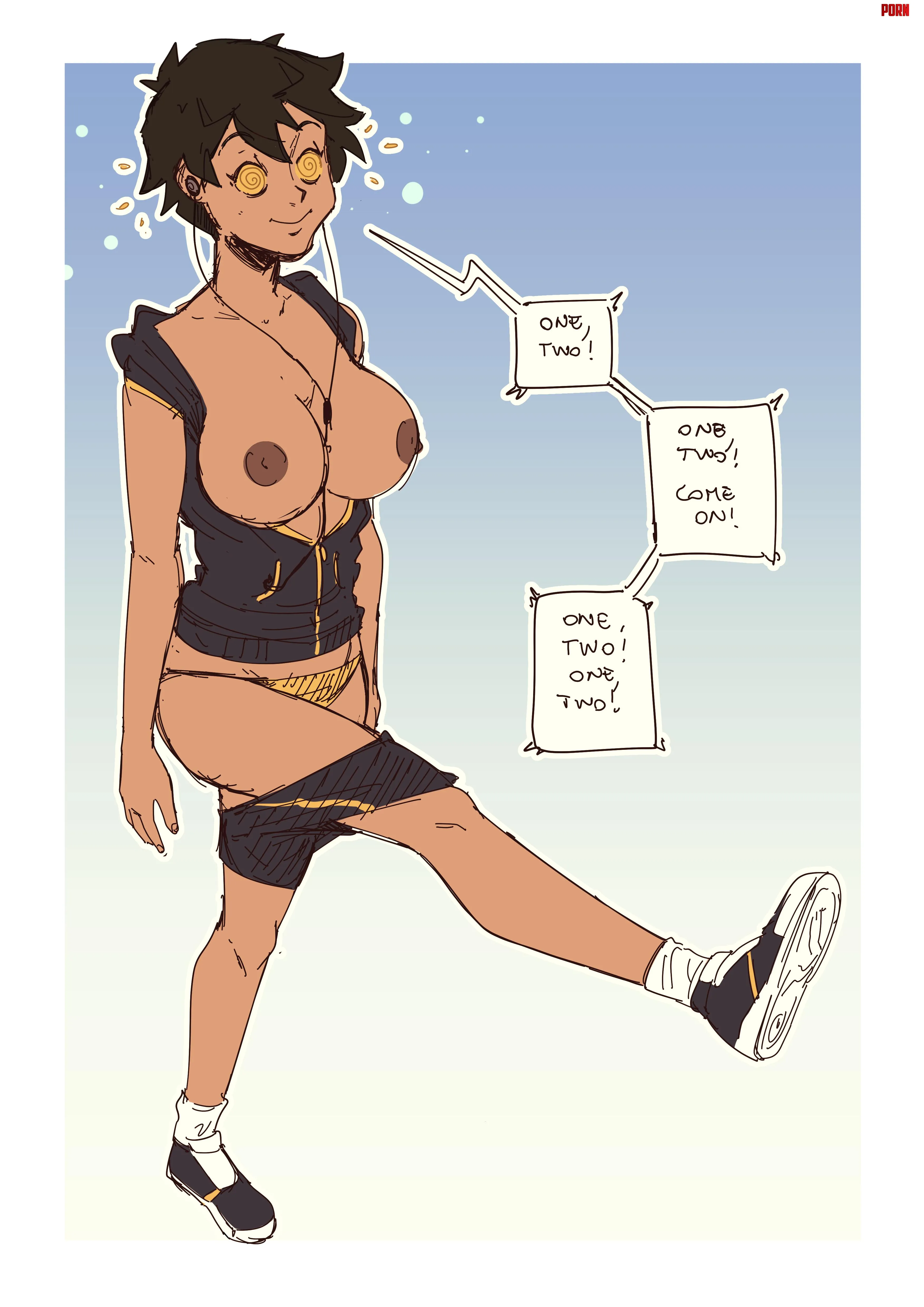Taned tomboy hypno walk, We need more Natsumi Kurobe hypno art. (Efalabrino) by m1st3r_H
