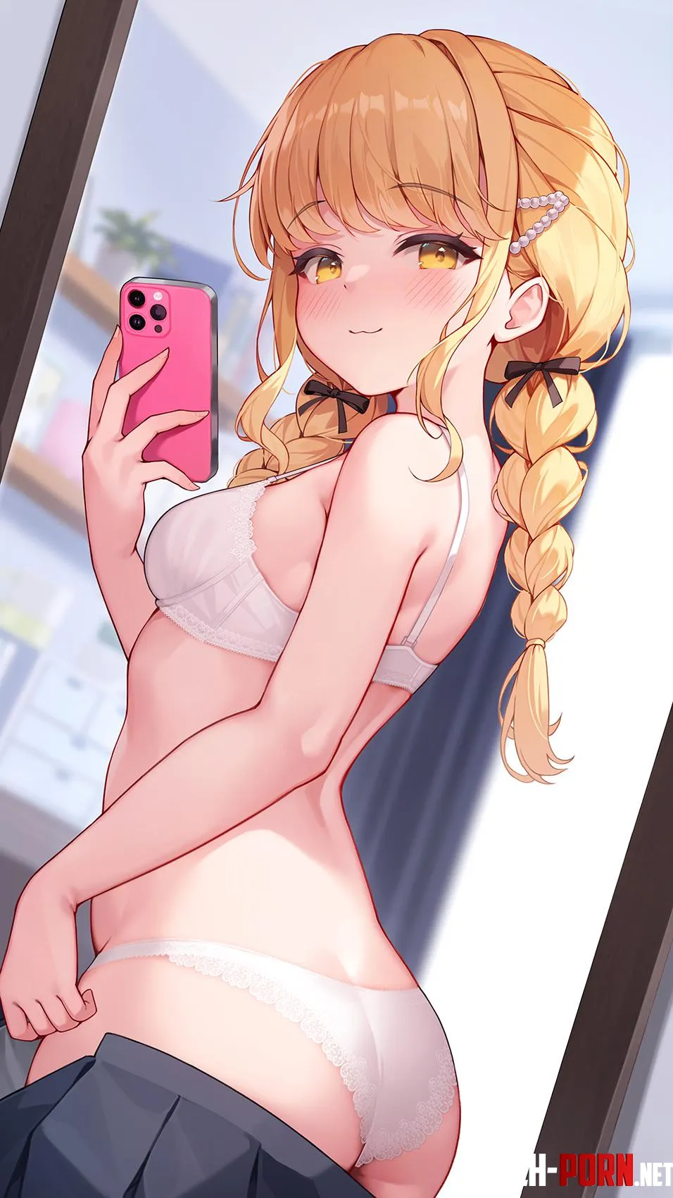 Admiring Kotone’s body [Idolmaster] by Wattatopz
