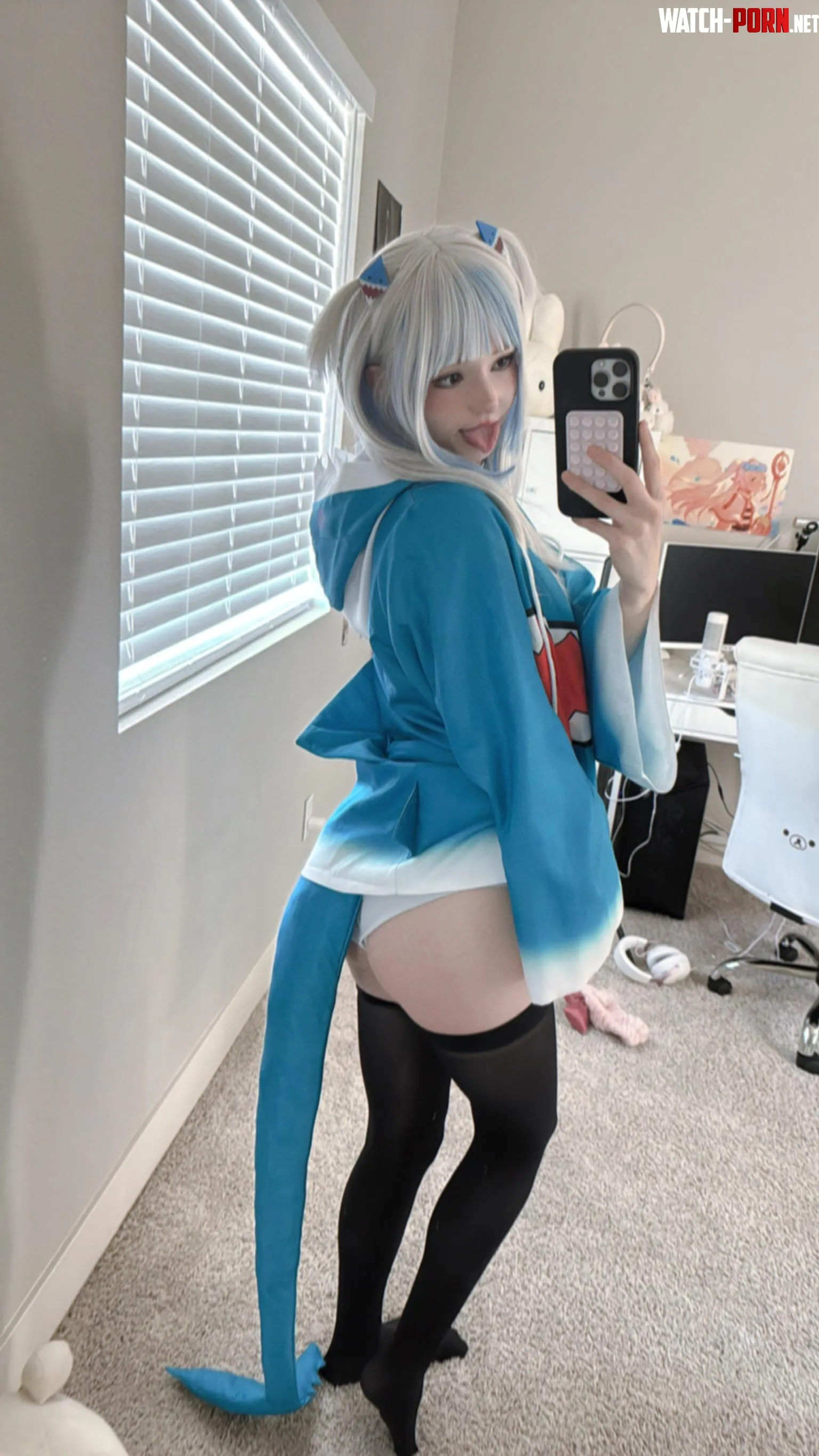 Gawr Gura Cosplay attempt by Smeeps <33 by CuriousRoad4678