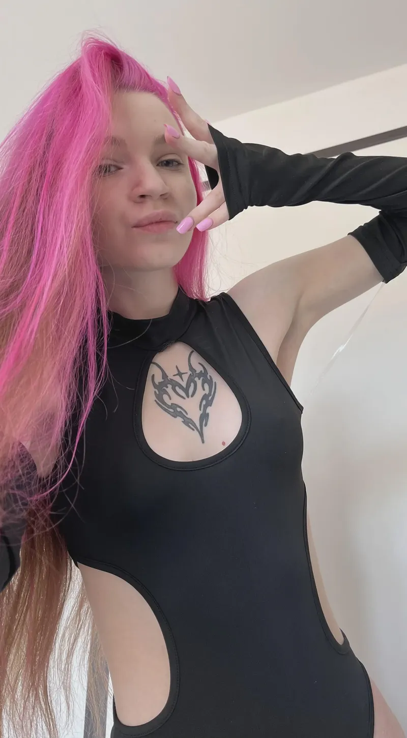 Thumbnail Perfect Pale Face in Bodysuit: Nail Fetish by CosmicGlimpse