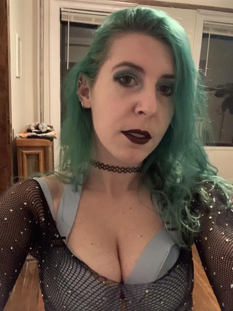 Thumbnail Baby Blue Cleavage: A Subtle Seduction | sirenskiss3