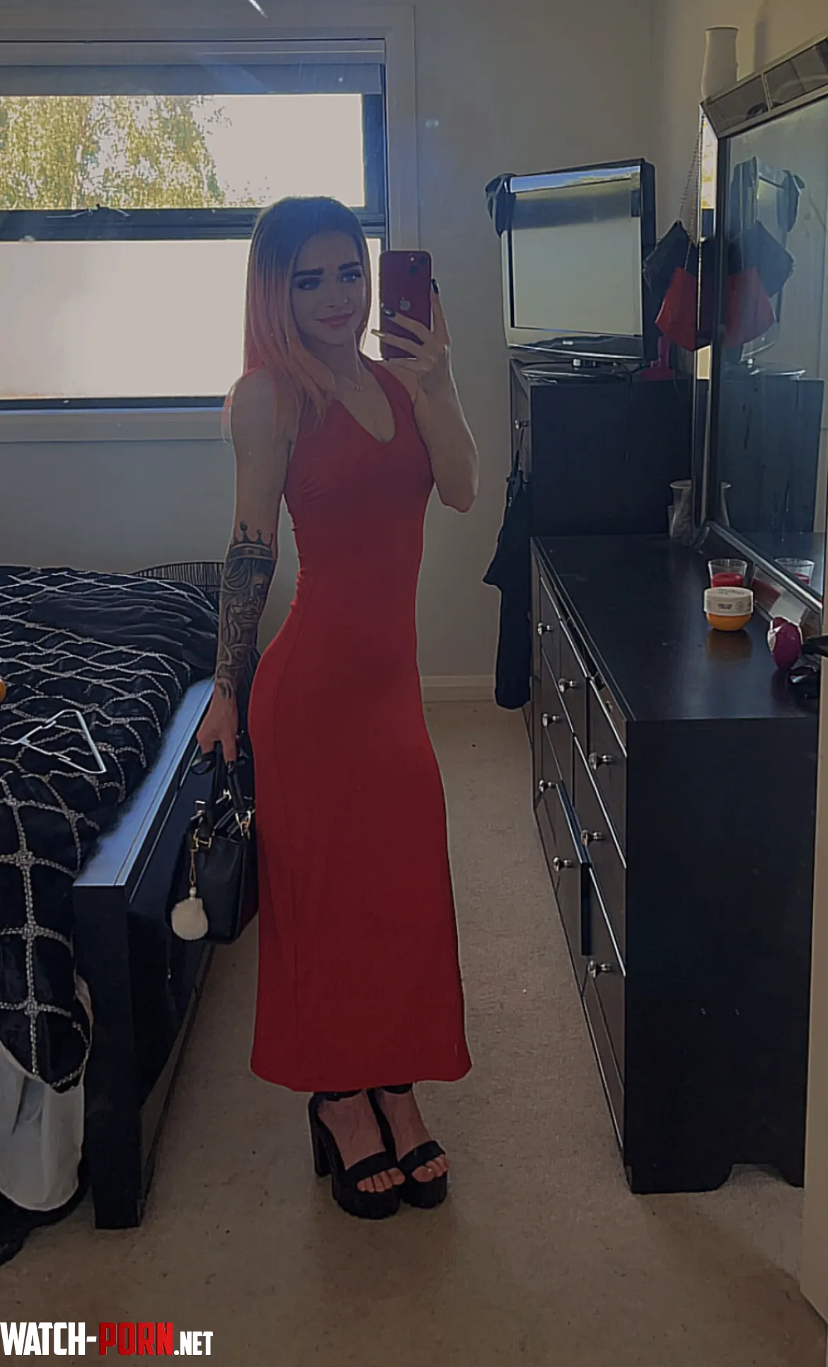 My favourite dress bc it shows my tight figure 😇 by shae-and-ian