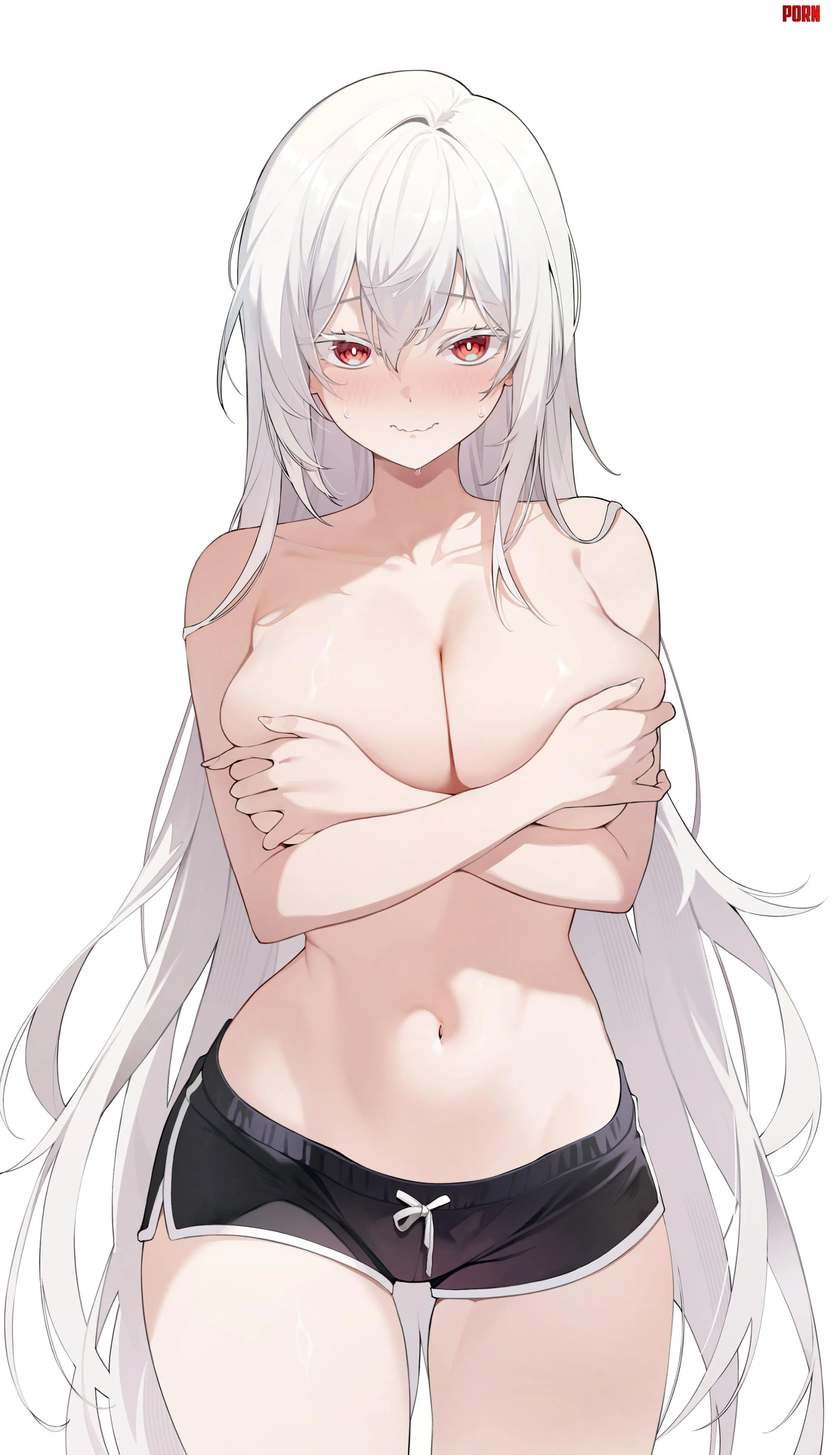 A handbra for her big boobs by xwrecker