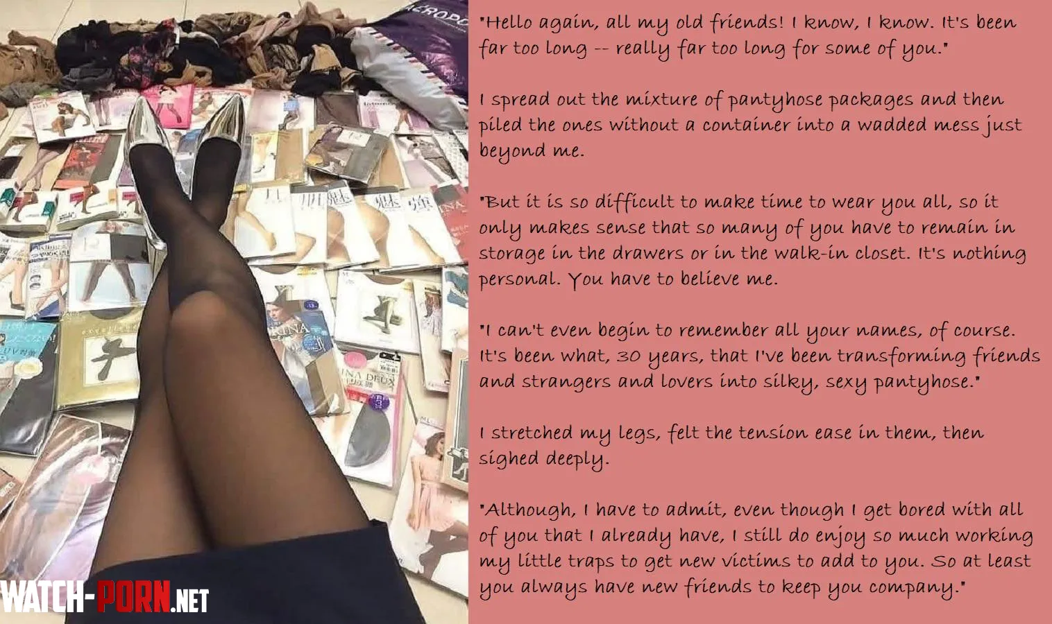 New Caption! All My Old Friends

#inanimatetransformation #pantyhose #clothingtransformation #magicaltransformation #stuck

https://amberhuntwrites.blogspot.com/2025/05/all-my-old-friends.html by AskedForTheMid0129