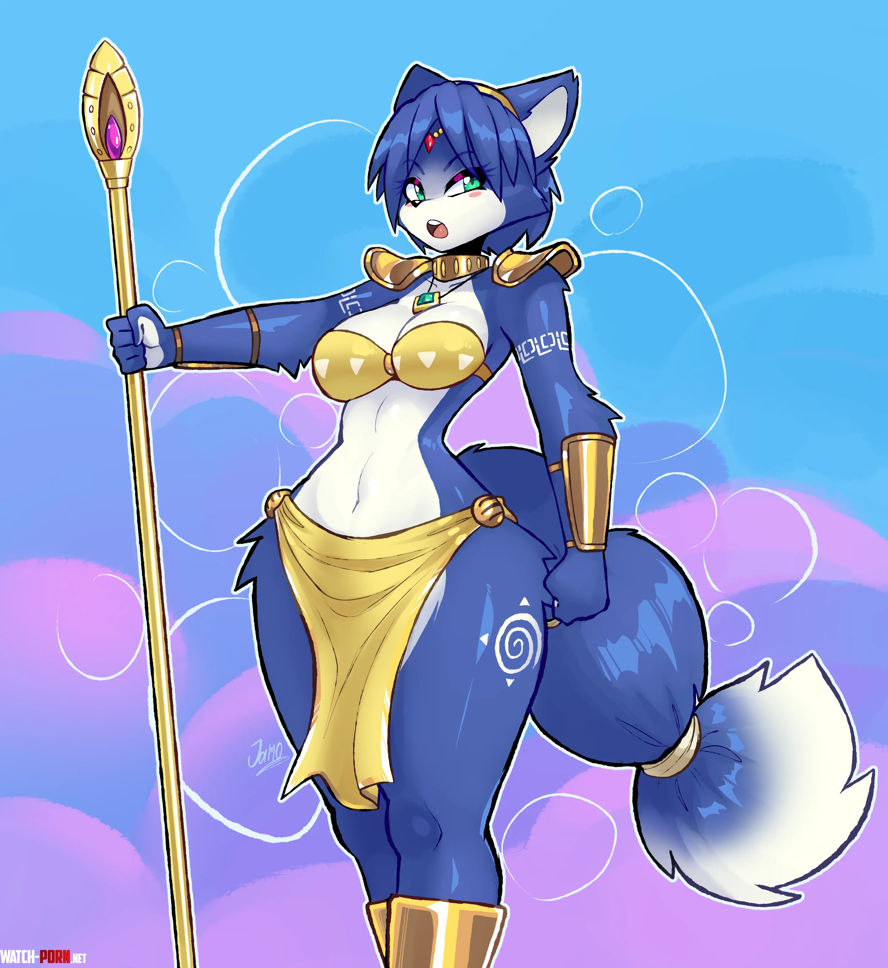 Krystal's royal self by LafterMastr