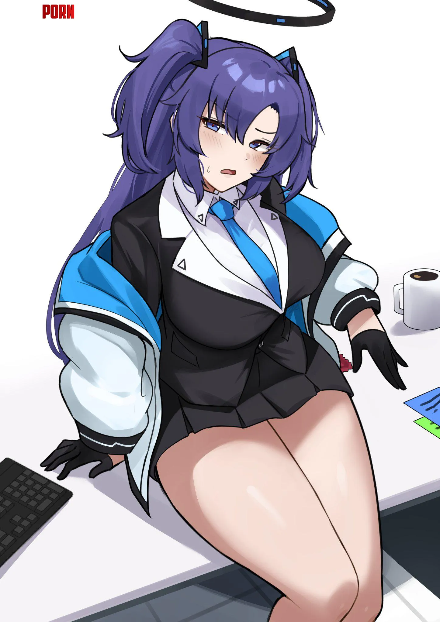 Yuuka at work lookin kinda thicc by Level-Ad5048