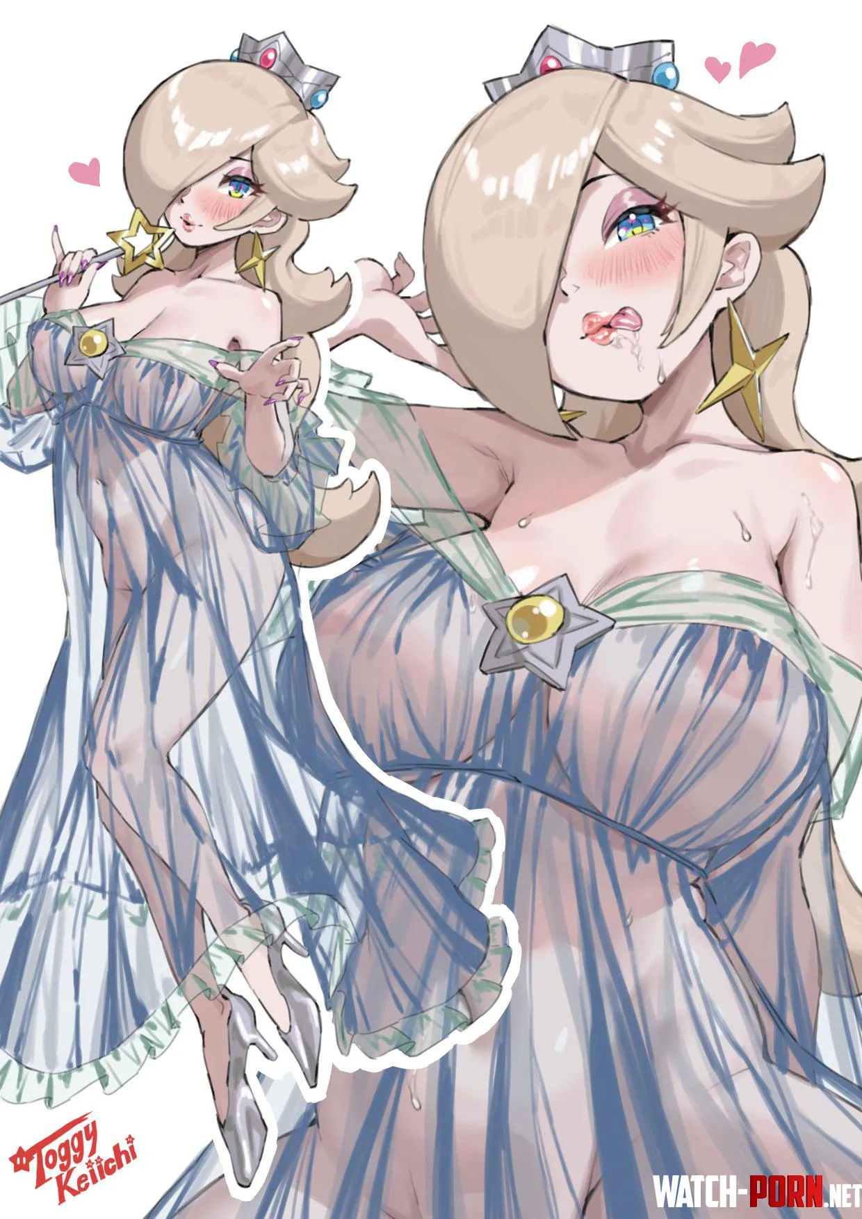Rosalina's see through dress (Toggy Keiichi) by iowess