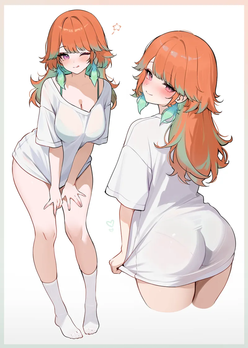 Thumbnail Cream77700 Features Takanashi Kiara in Oversized Shirt - ecchi