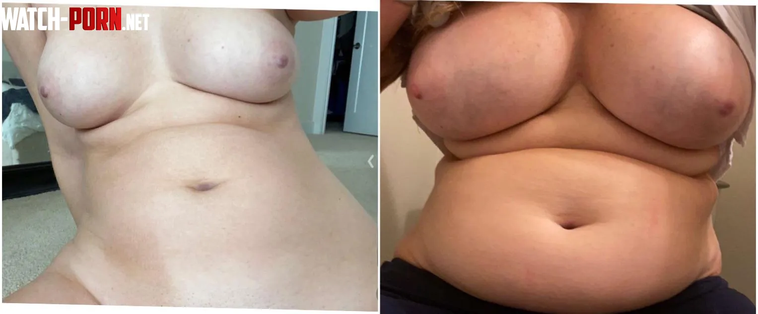 My gf was already up 20 pounds in the picture on the left by thickess