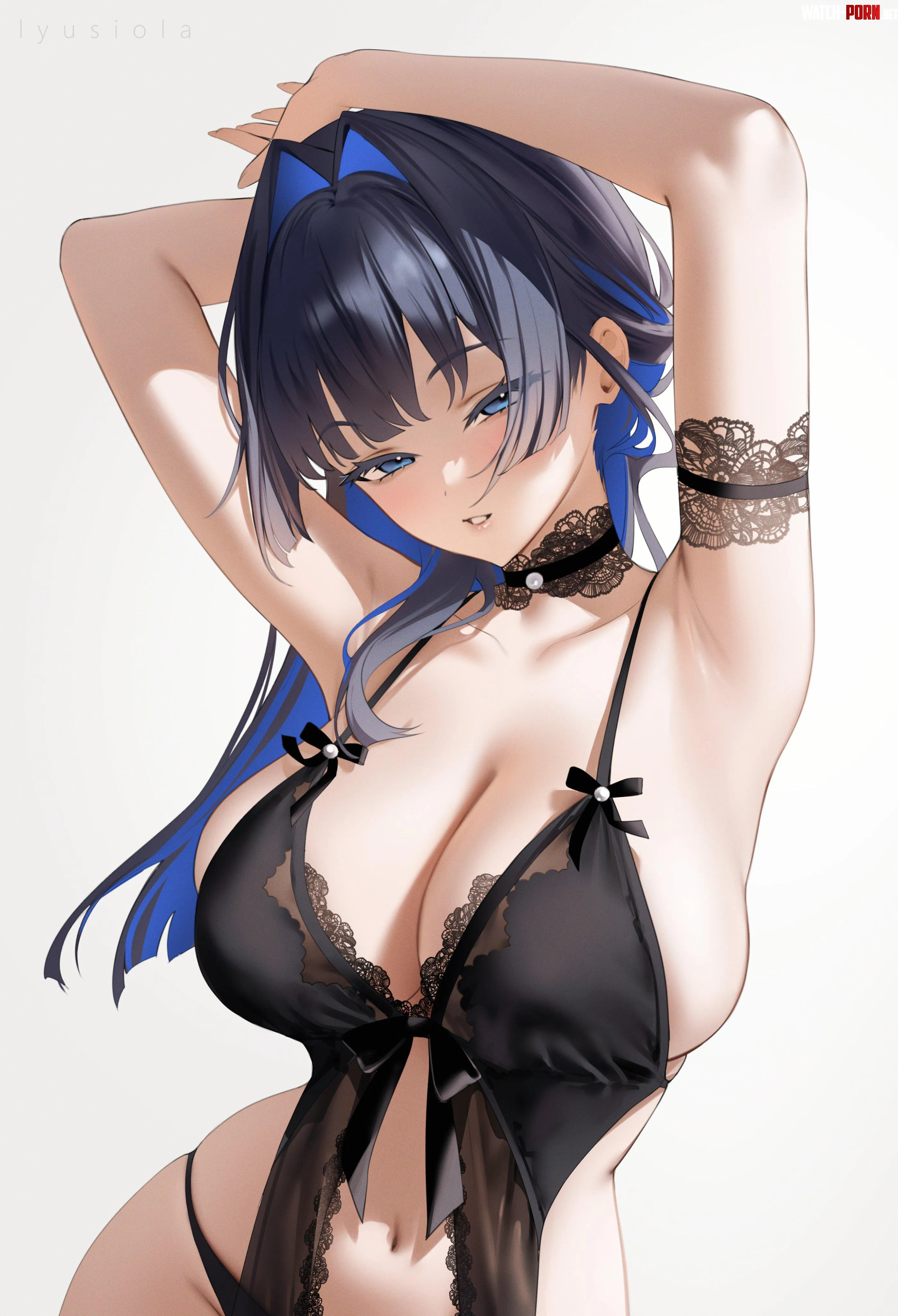 Kronii in lingerie [Hololive] by xSaviour_N