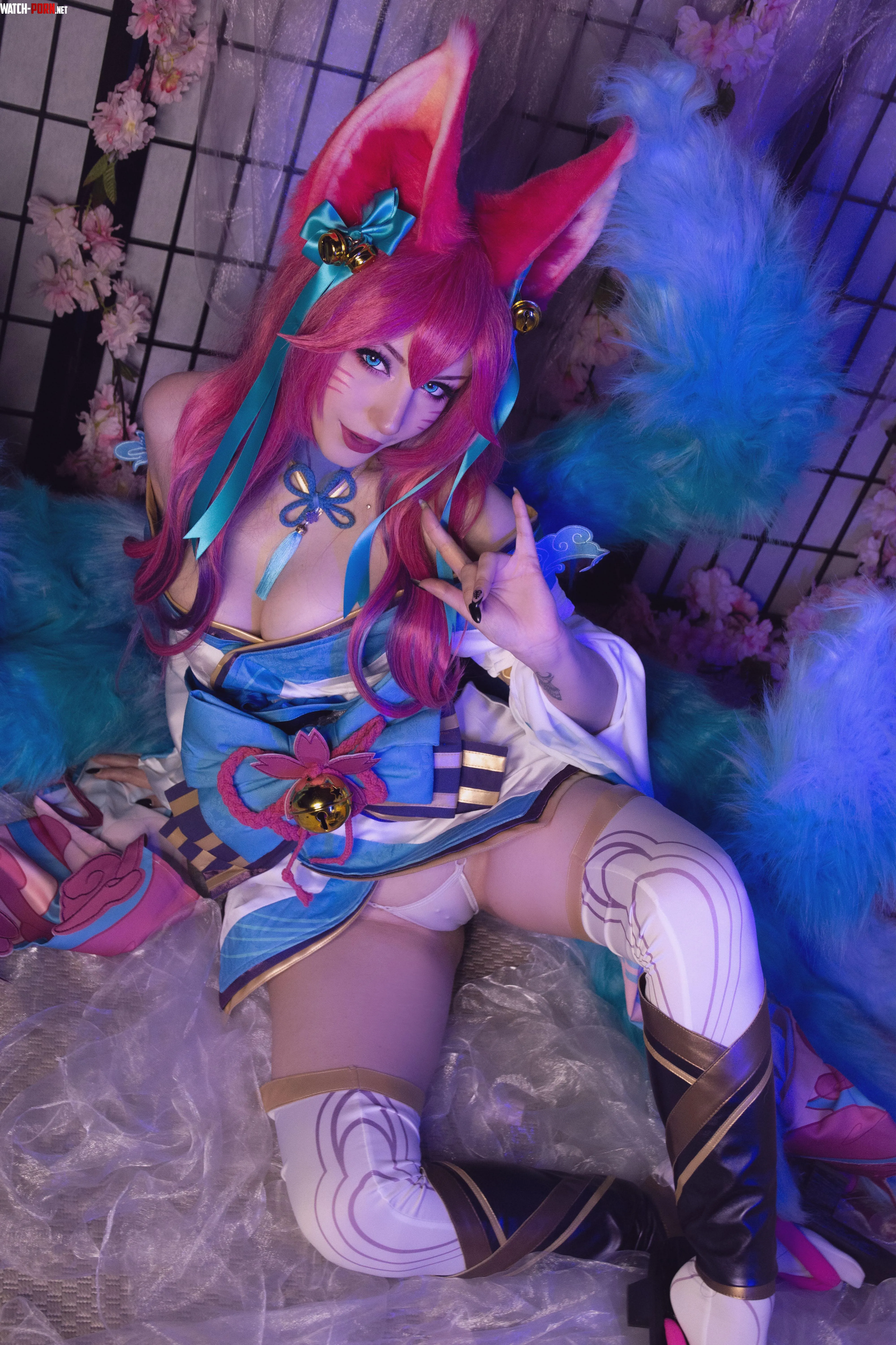 Ahri (Shirokitsune) by kuropuppi
