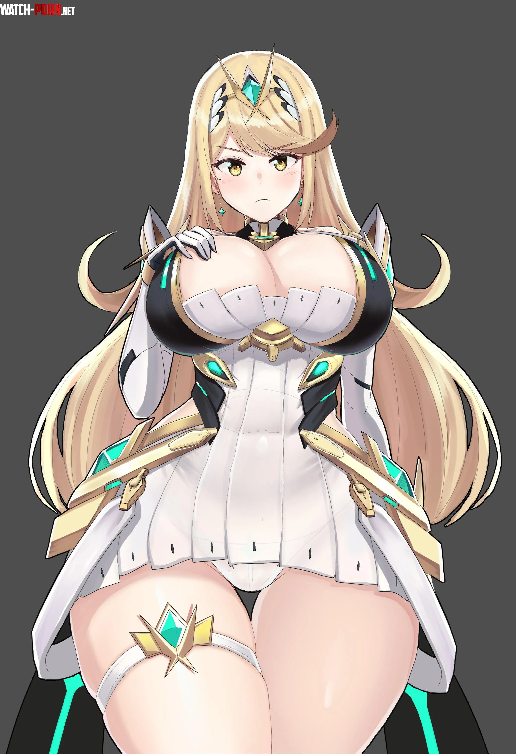 Would love to be compressed by Mythra's thighs by Level-Ad5048