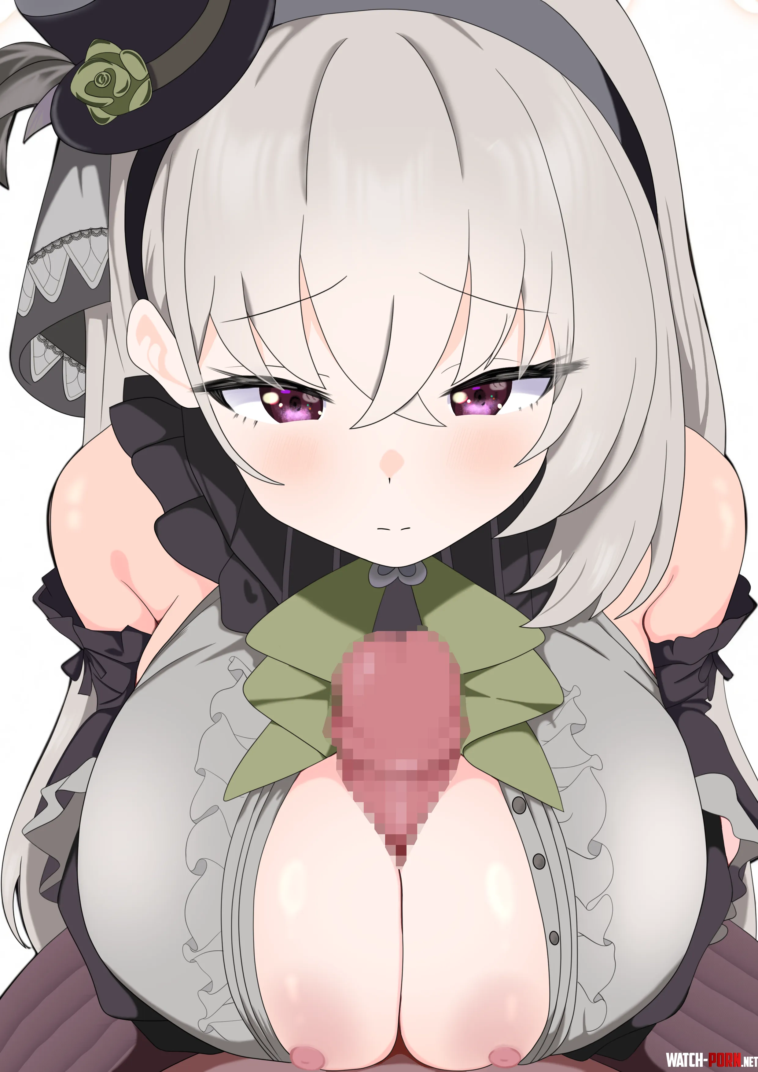 Impaling Sakurako's titties with cock by Level-Ad5048