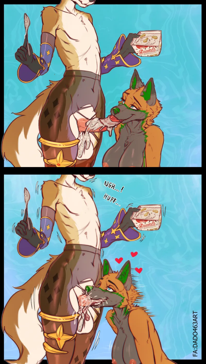 Thumbnail DL2828: Indulge in the Sensuality of 'Eating Ice Cream' [MF] Yiff