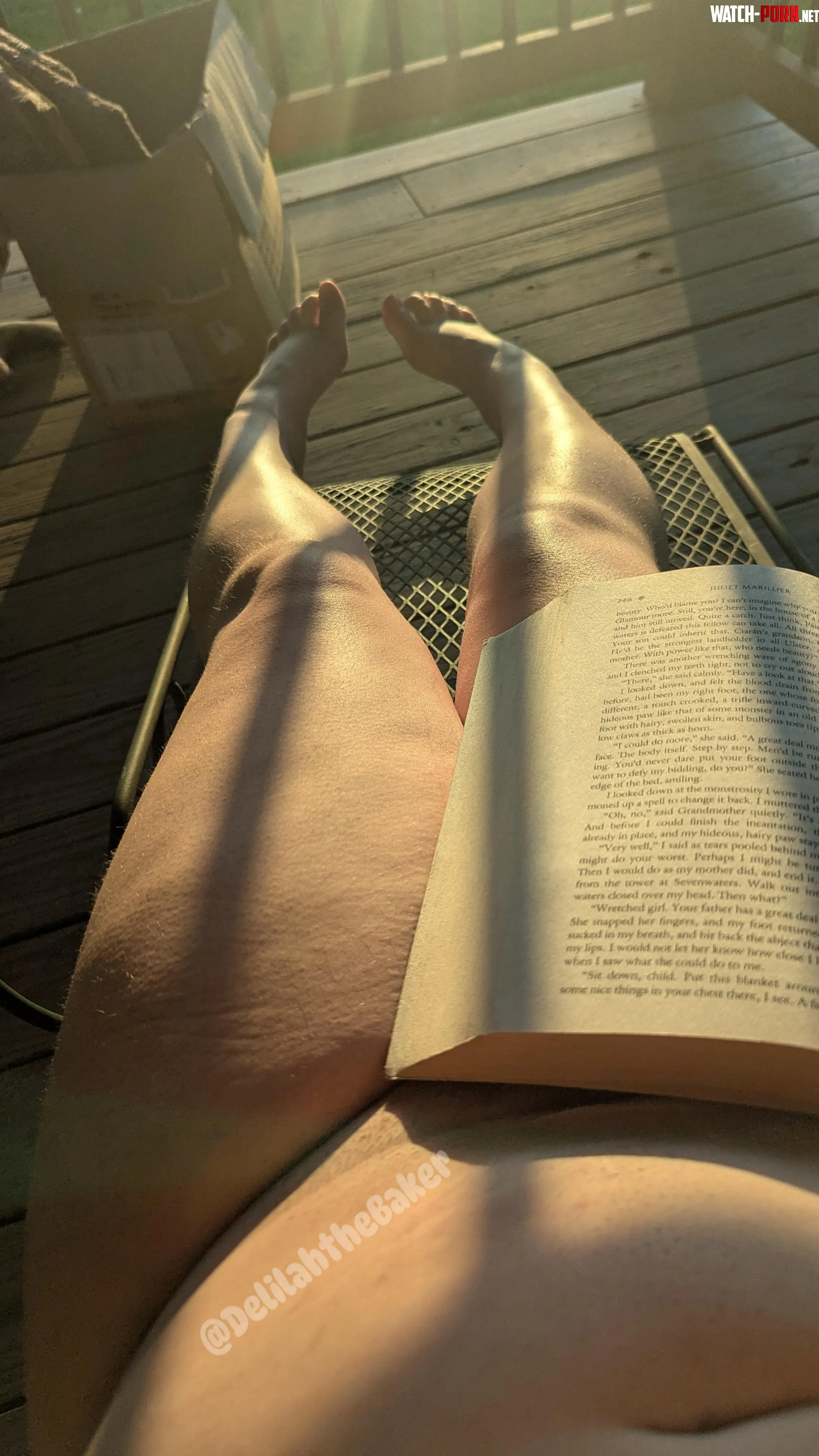 Ending my day with a good book by DelilahTheBaker
