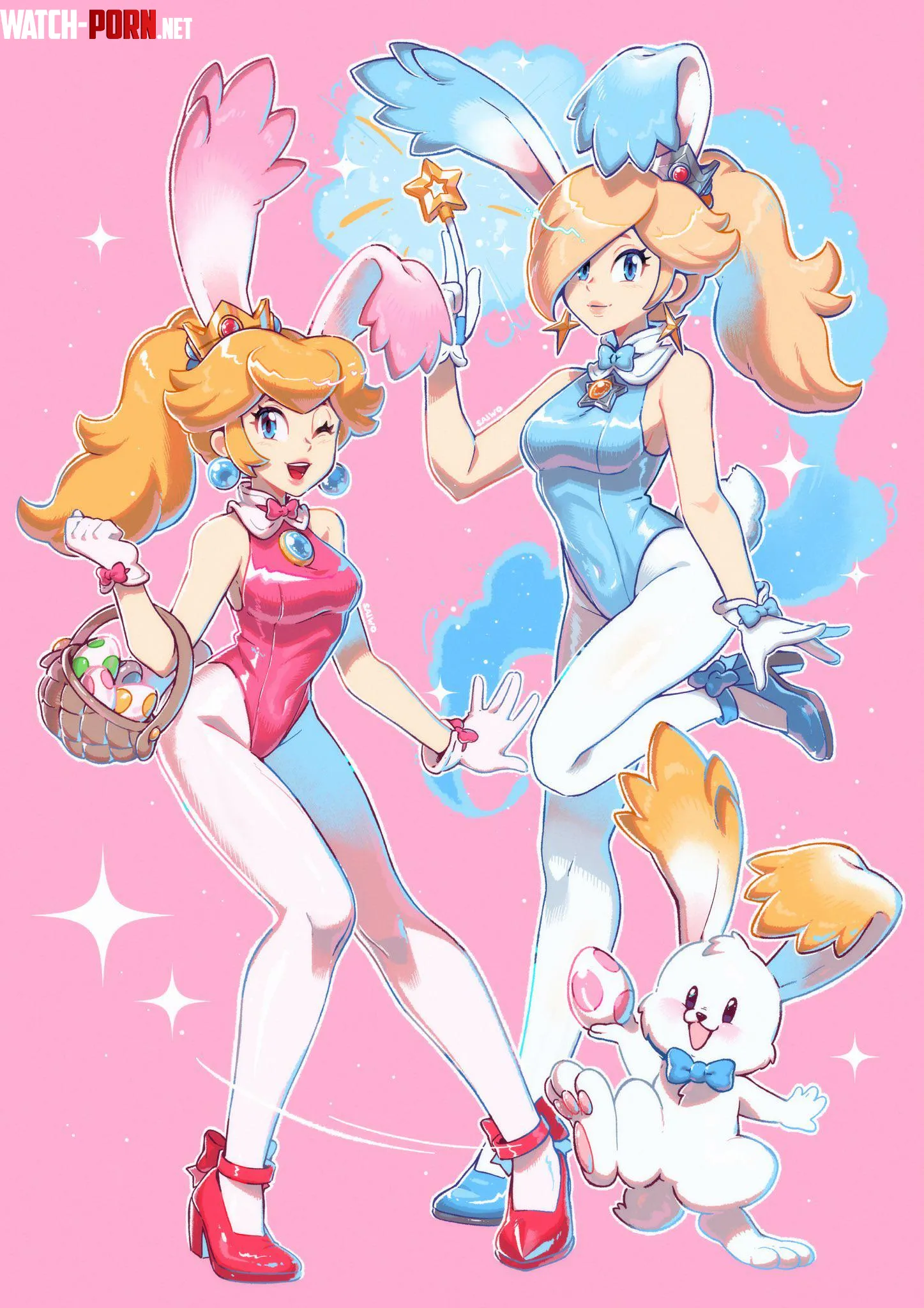 Bunny Princesses [Super Mario Bros] by A_MASSIVE_PERVERT