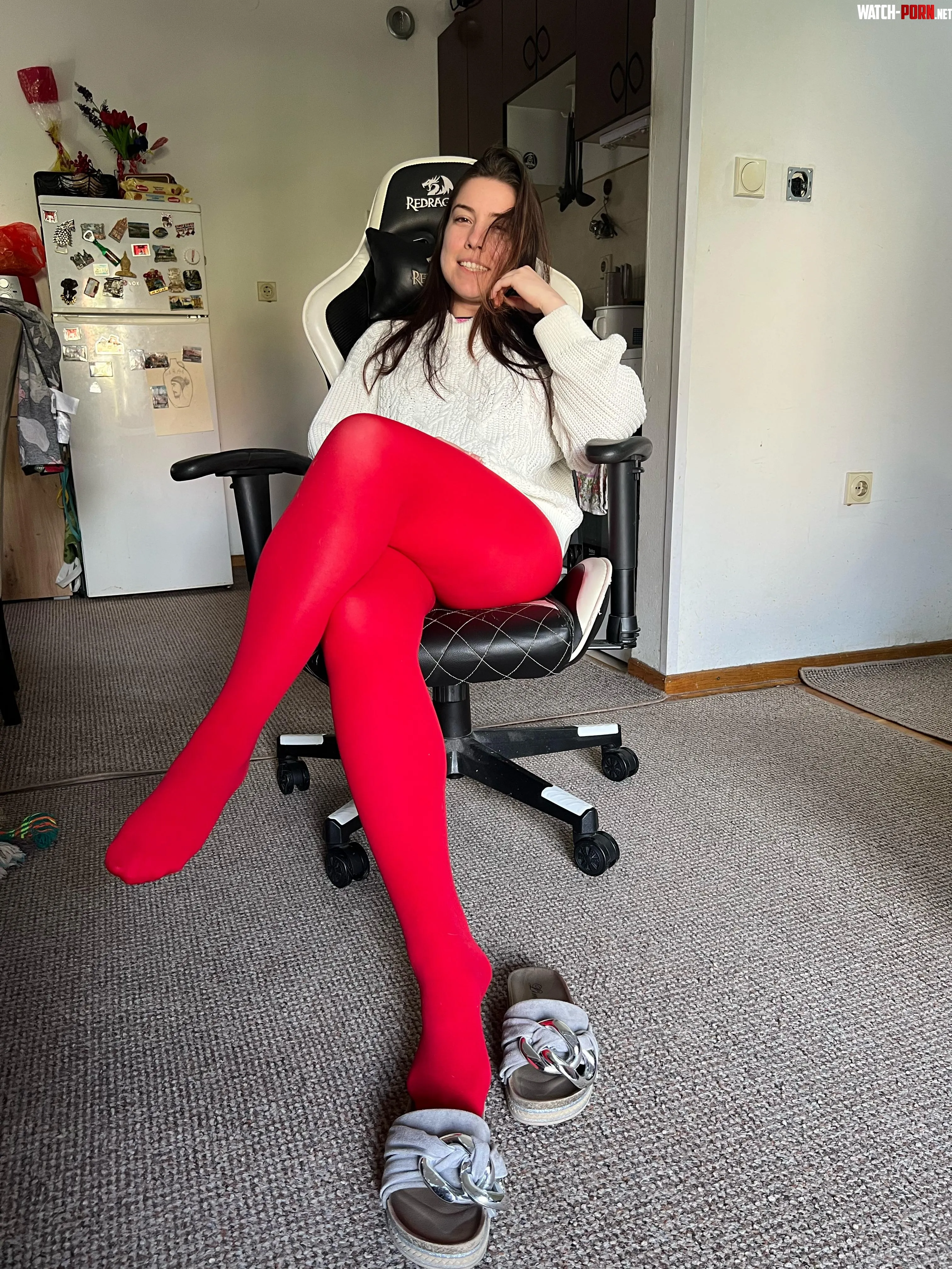 Red pantyhose are the best ❤️ by ayreenxoxo