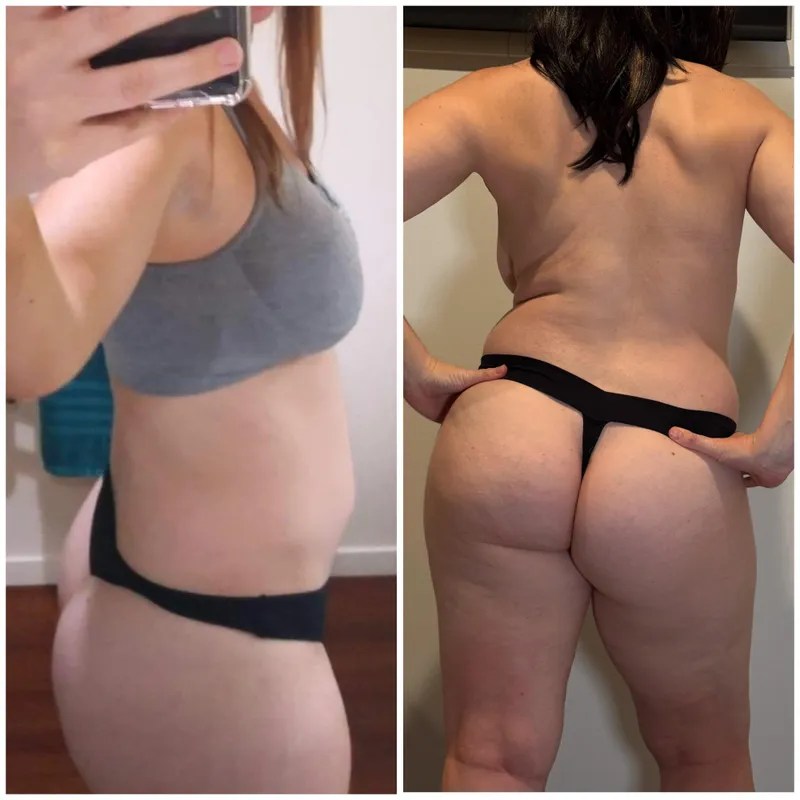 Thumbnail Spotlight on Transformation: 'Is it noticeable from behind?' by HoneyBellesEmporium | wgbeforeafter