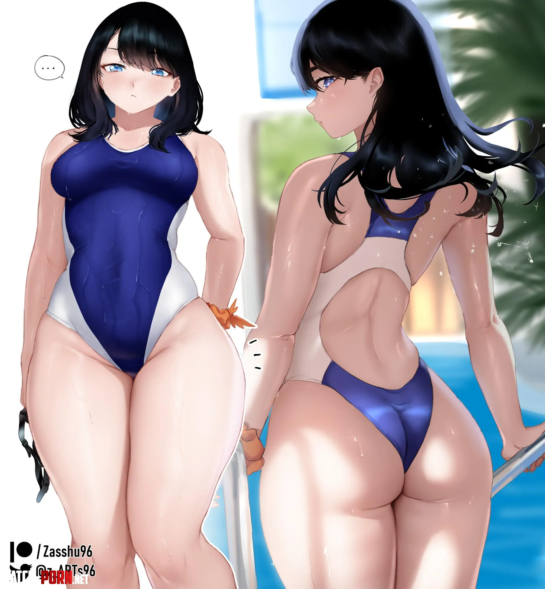 Ritka at the pool by freyhstart