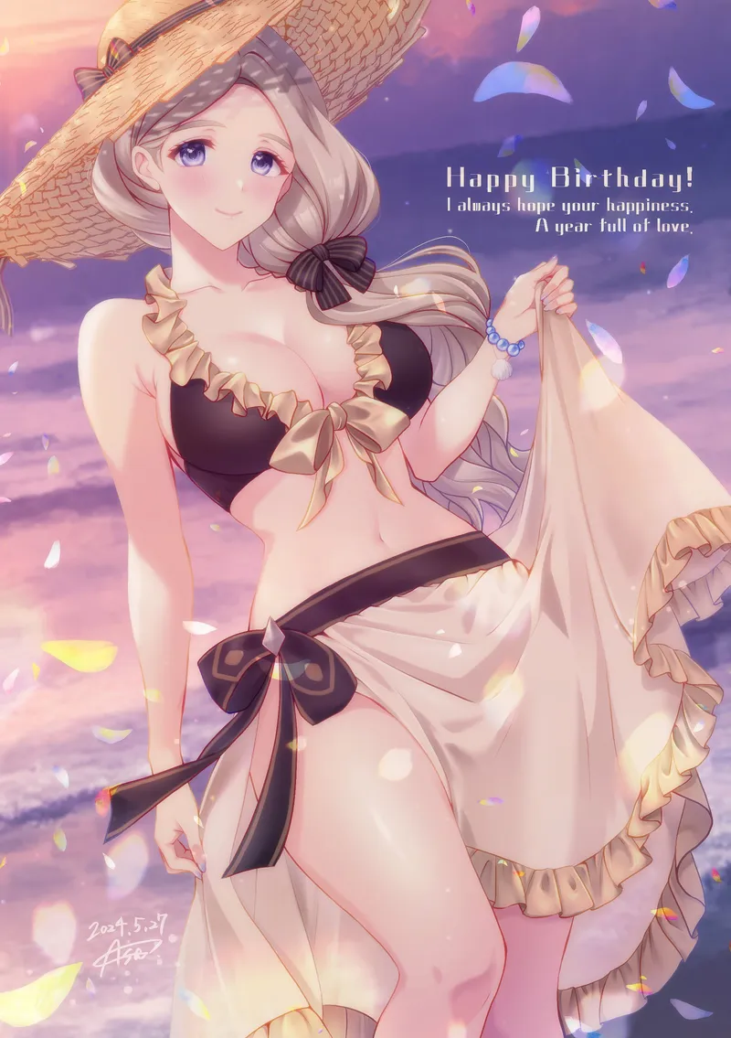 Thumbnail Happy Birthday Mercedes in Fire Emblem - Ecchi Celebration by Terran117