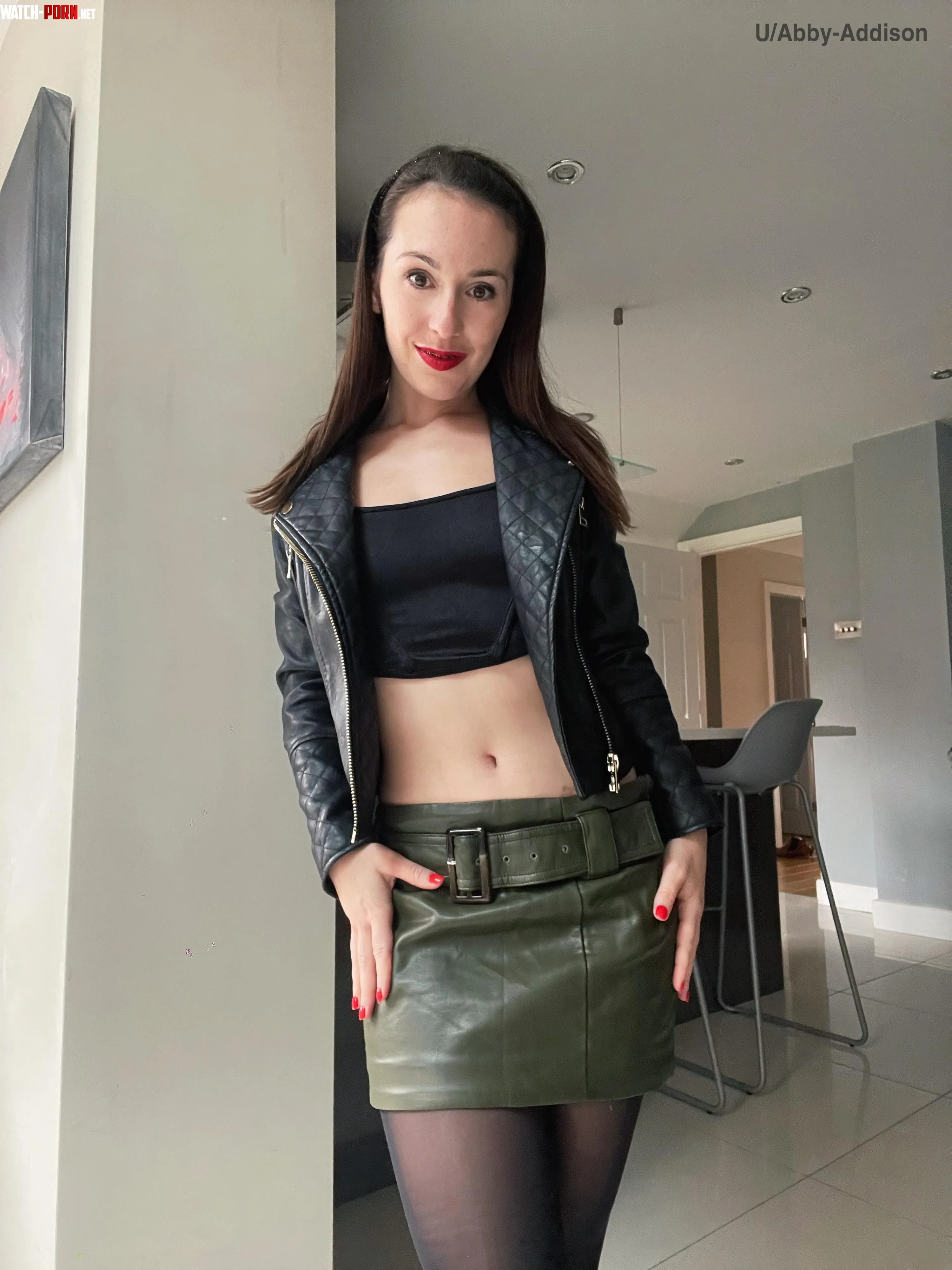 This is my favourite leather skirt by abby-addison