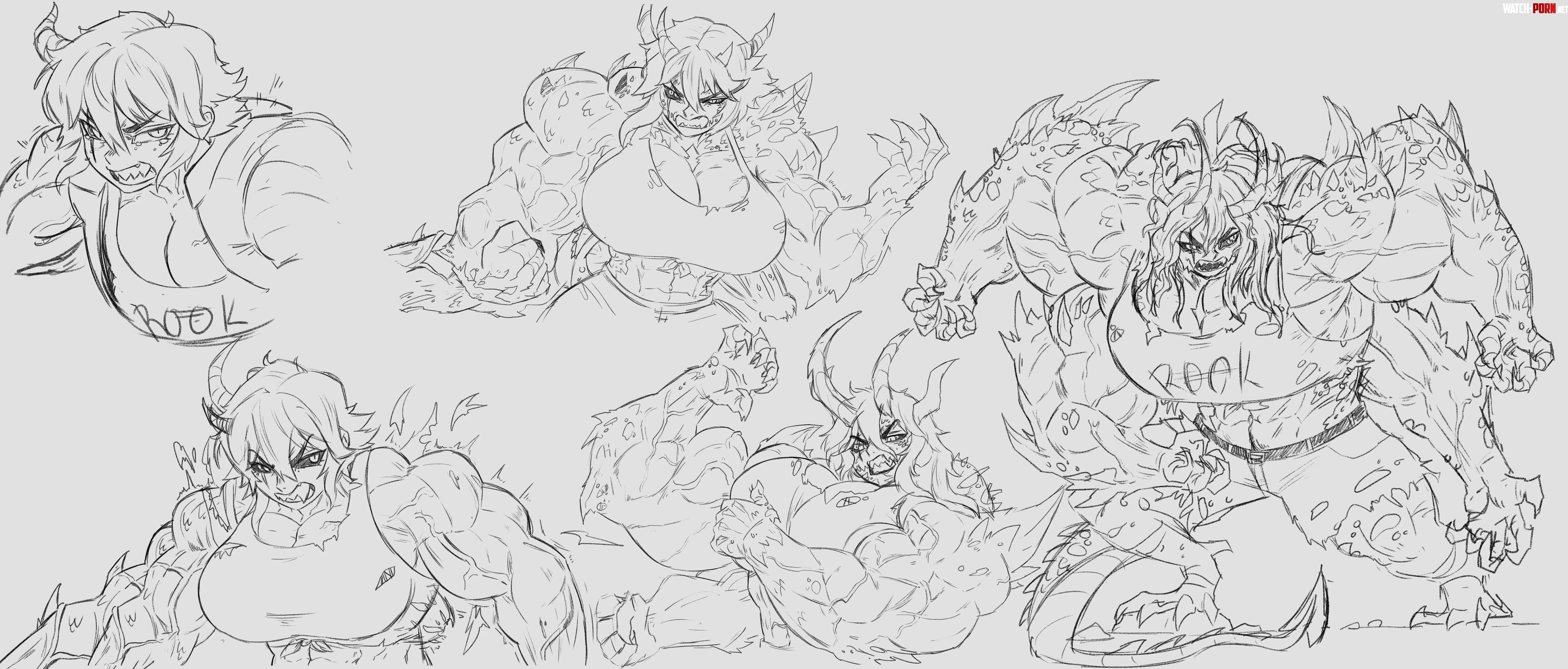 Ezma Enraged form transformation (@Leifr_Smidr) by NerfSpeem