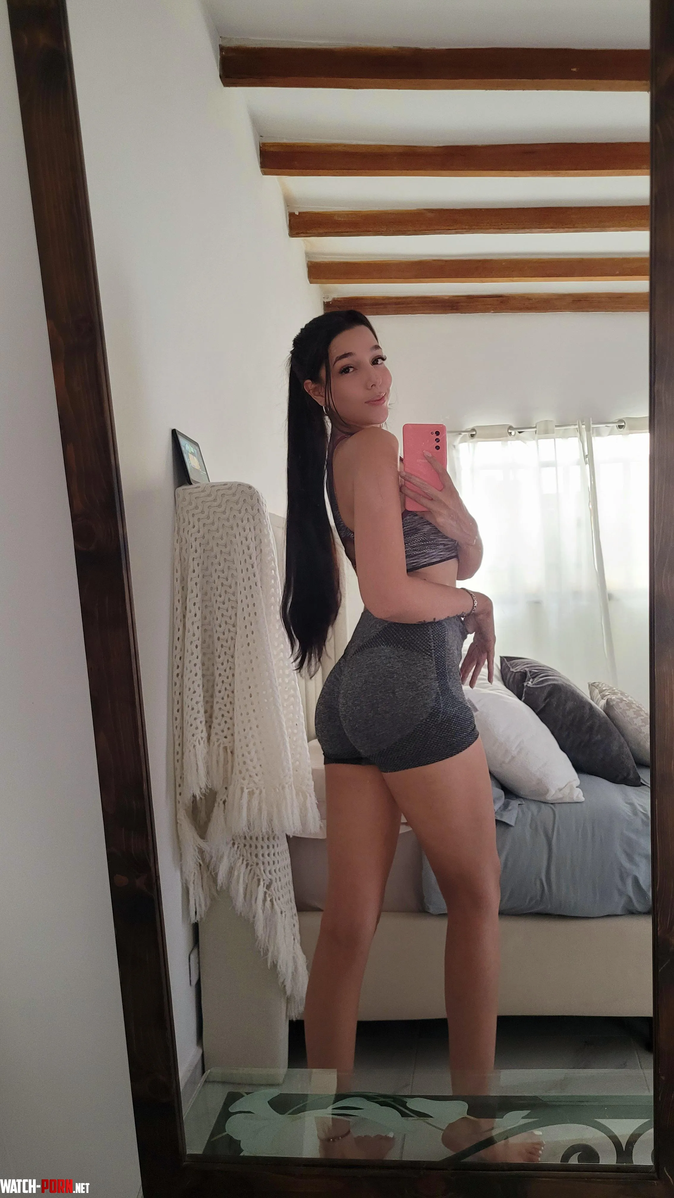 A little ponytail before the workout by Ticklish_and_Pickle