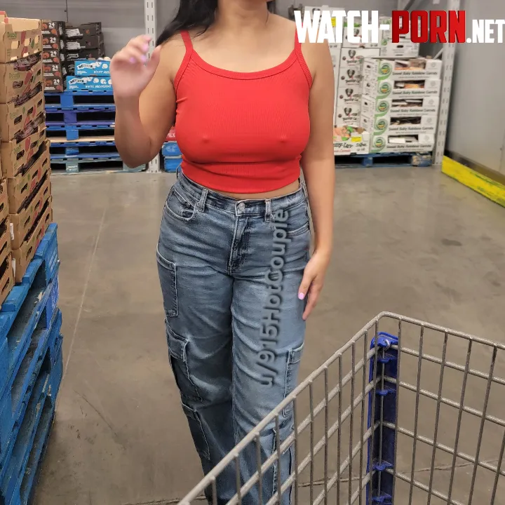Braless in Sam's by 915HotCouple