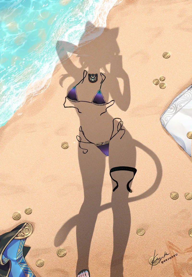 Thumbnail Keyokku's Cipher Beach Trend Unveiled | swimsuithentai