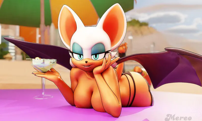 Thumbnail Beach Temptations: Rouge's Relaxation Revealed