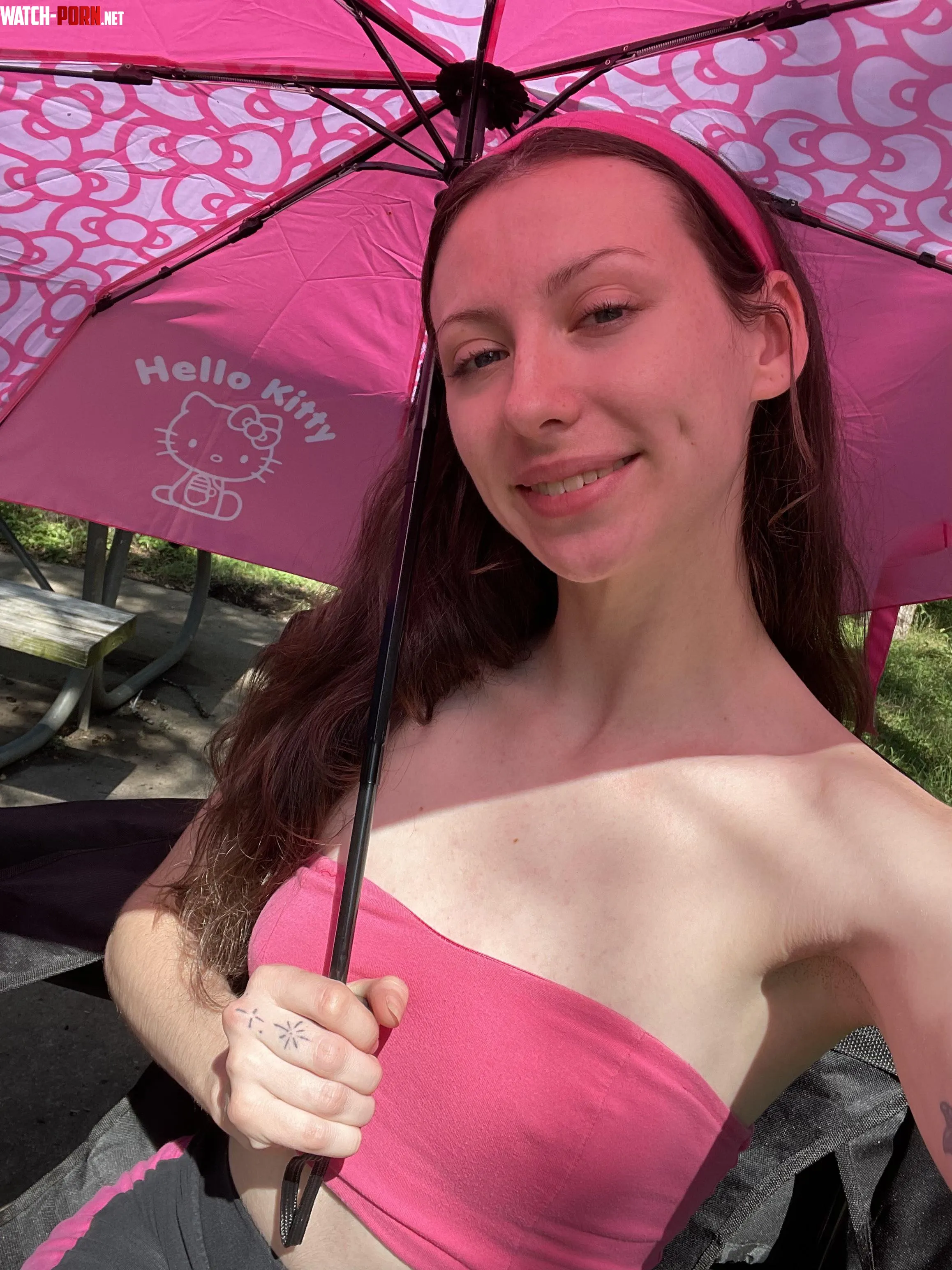Camping trip = no bras by franticpanicx