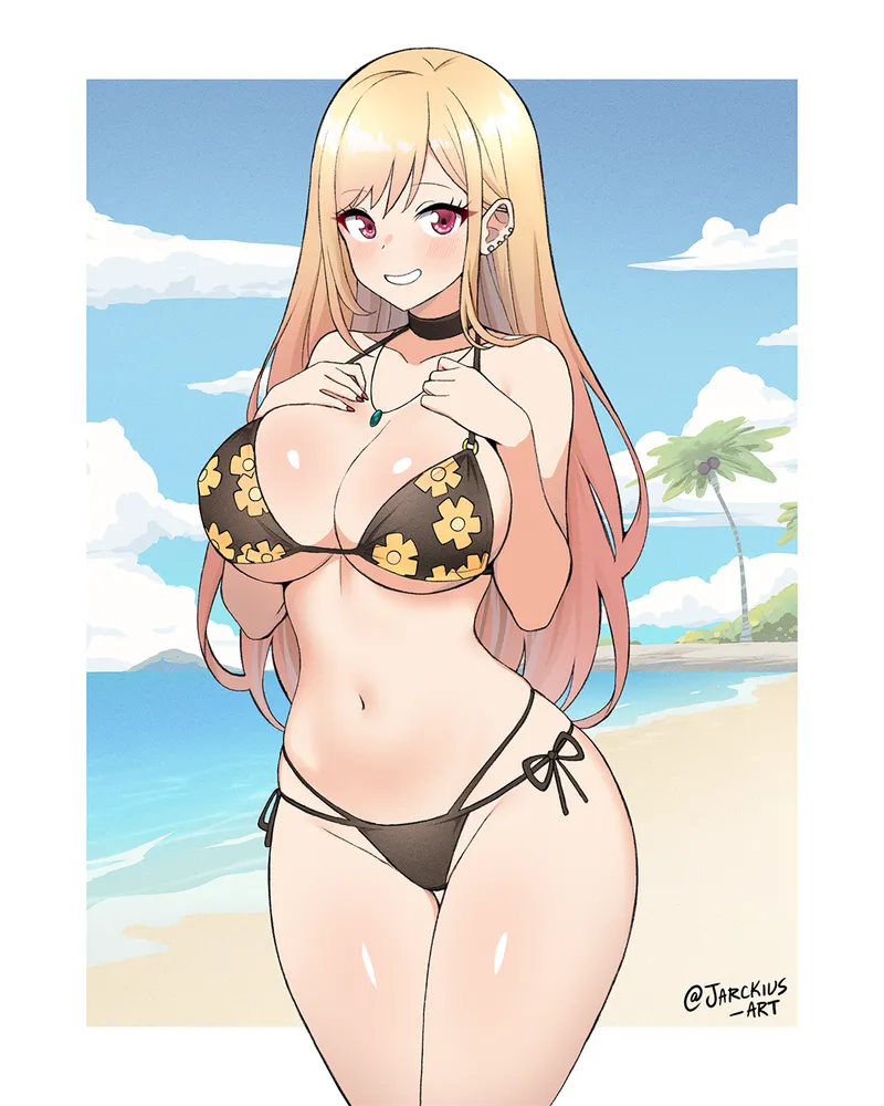 Thumbnail Bikini Marin: A Charming Creation from Dress Up Darling | swimsuithentai